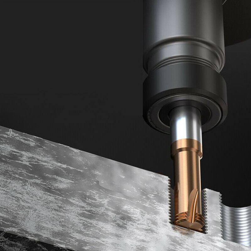 3 Flute End Mill 3-Teeth Thread Milling Cutter For Steel/Aluminum Engraving/ CNC