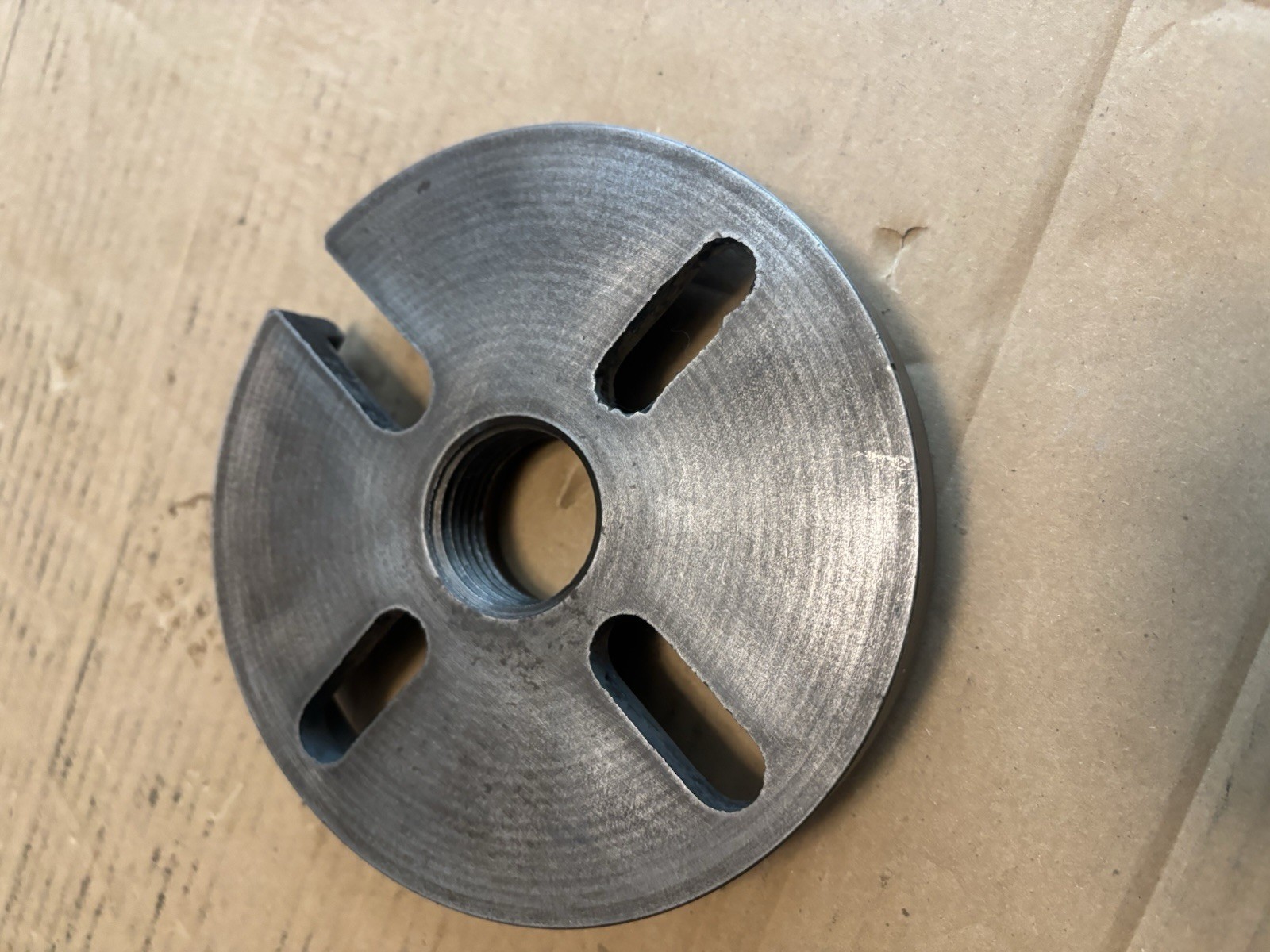 6” Diameter South Bend 9/10K Slotted Faceplate, Lathe, South Bend 9″,