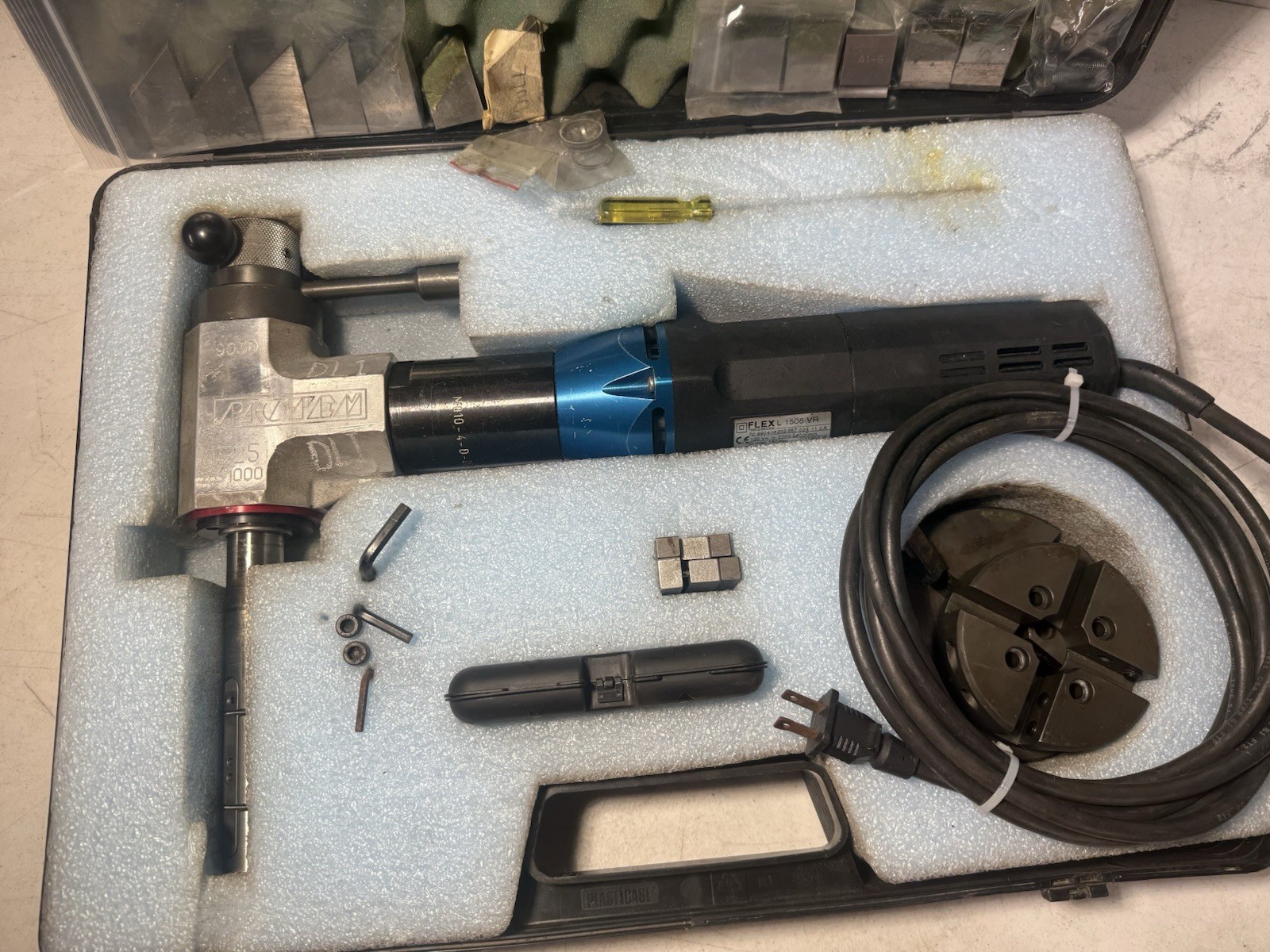 Protem US25 Electric Tube And Pipe Beveling Machine/ End Prep 1200w Runs Good