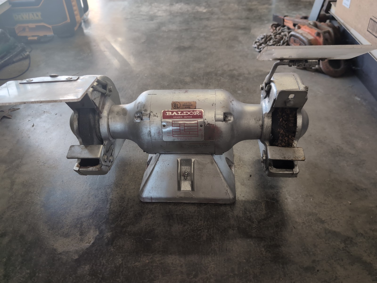 Baldor 7″ Bench Grinder- 762RE 1/2 H.P. 115V 3600 RPM