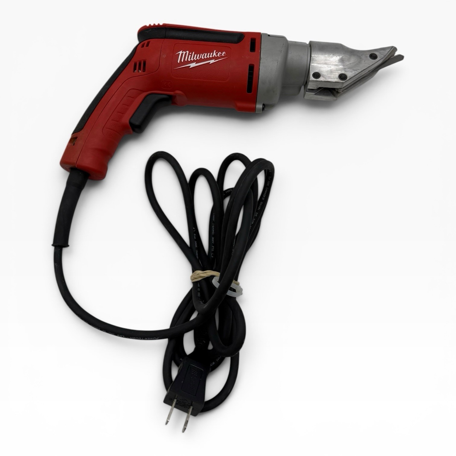 Used Milwaukee 6852-20 Electric 18 Gauge Shear Metal Cutters 6.8 amp Corded