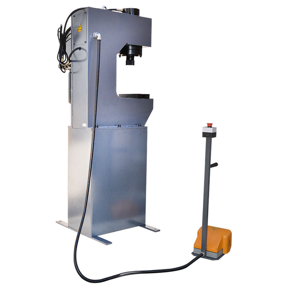 Stroke 110 Volt Motor 3HP 3,360 RPM C-Frame 25 Ton Hydraulic Press 7-7/8 Inch