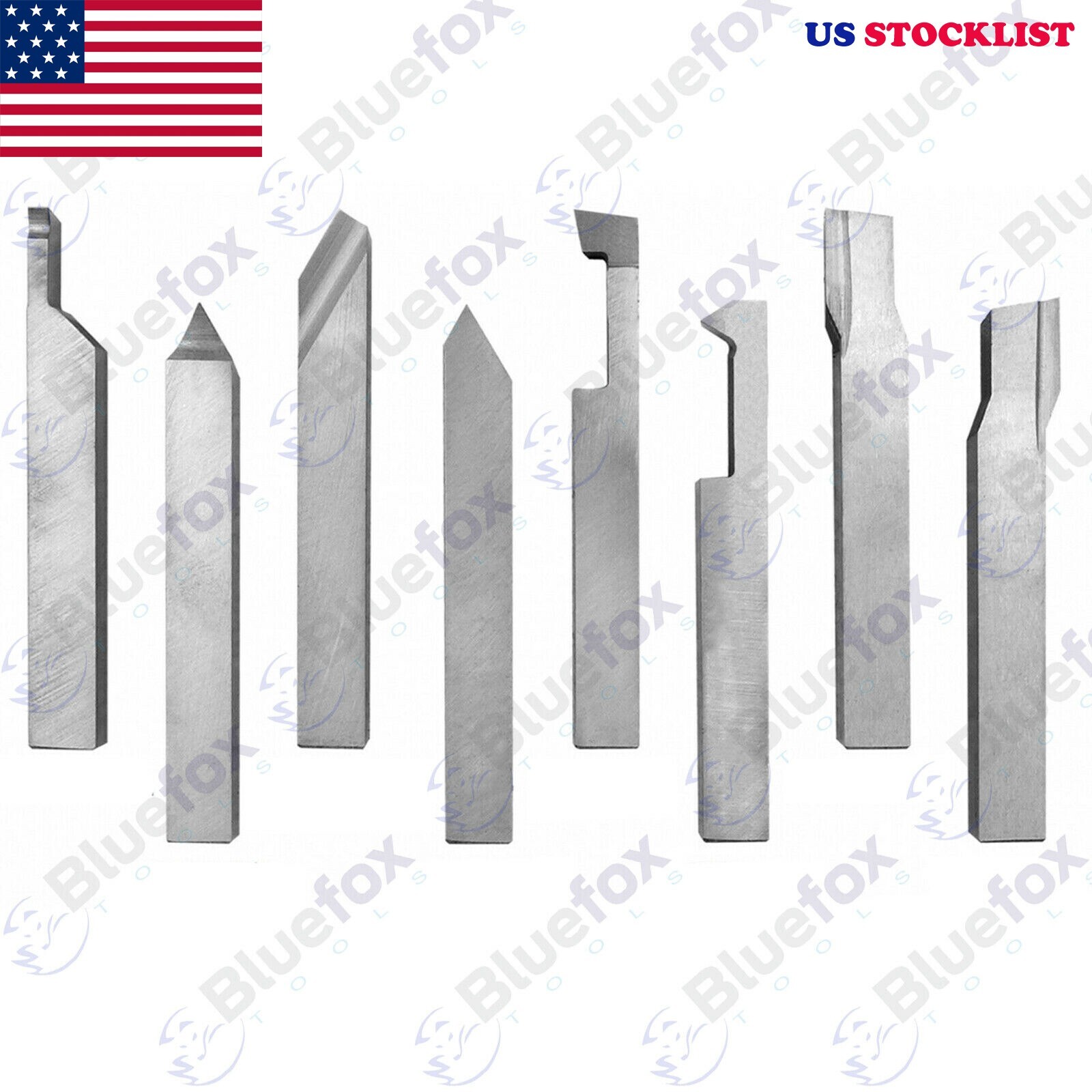 6mm Hss Lathe Form Tool Set 8 Pieces Set Square Shank Lathe Pre – Formed Tools