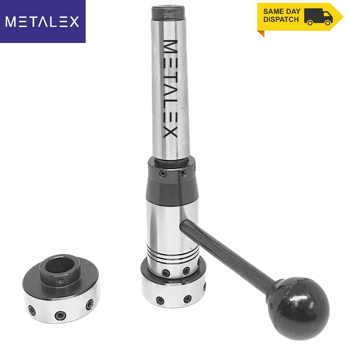MT3 Shank Lathe Tailstock Imperial Inch Die Holder Set Floating Sliding Type DLX