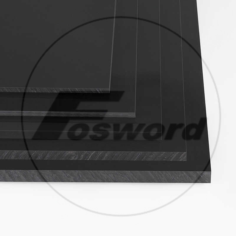Black POM Sheet Engineering Plastic Polyformaldehyde Plate Thickess 2mm -50mm