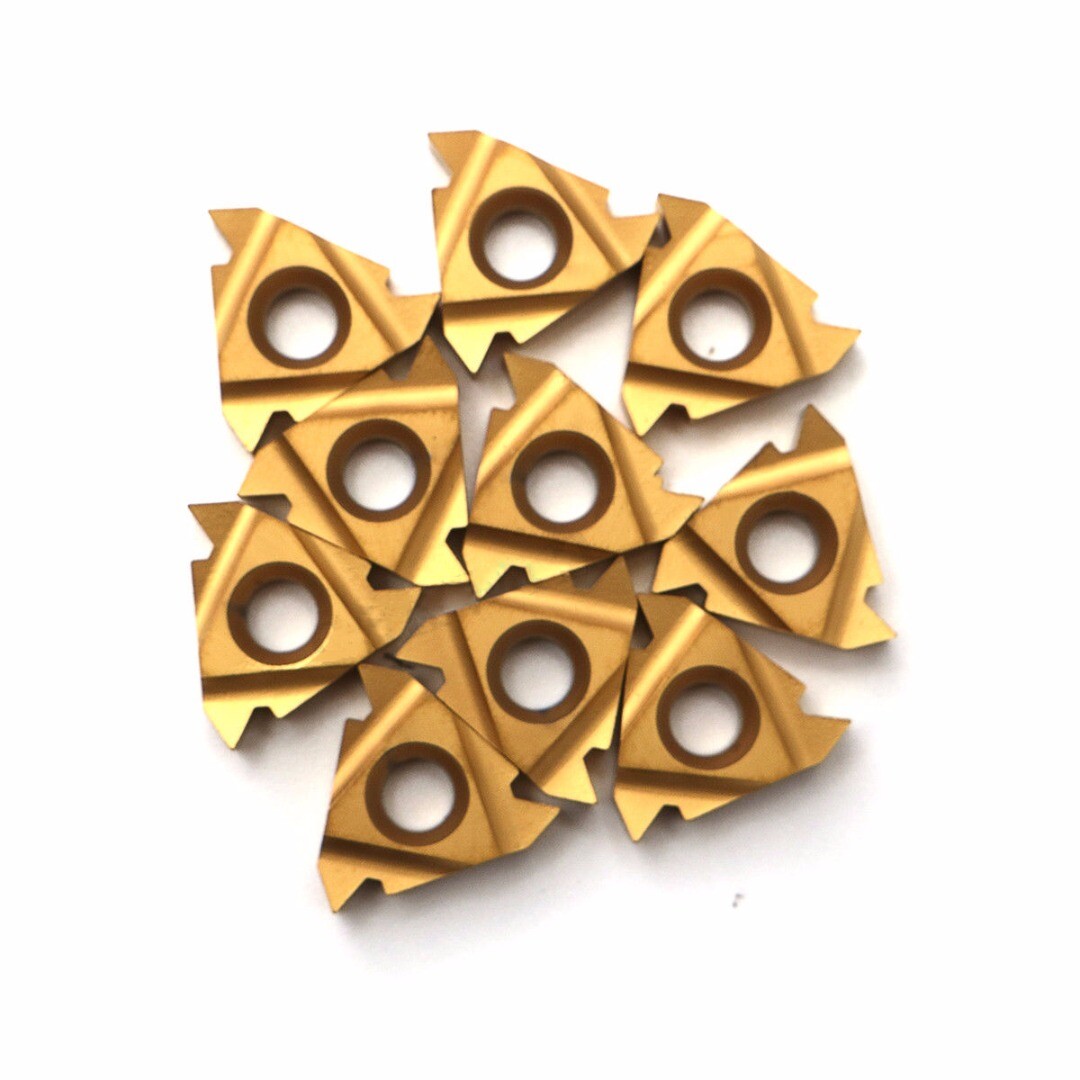 10X 16IR AG60 Inserts Blade Lathe Carbide Thread Cutting Turning Tool Steel UF