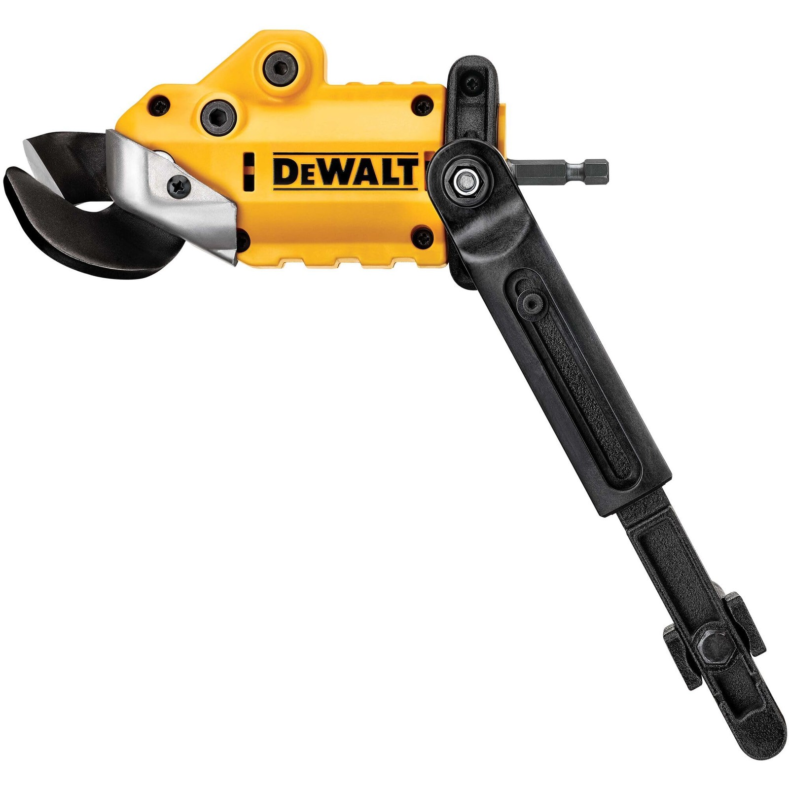 Metal Shear Cutter Drill Attachment Impact Ready 360 Swivel Head Cuts 18ga