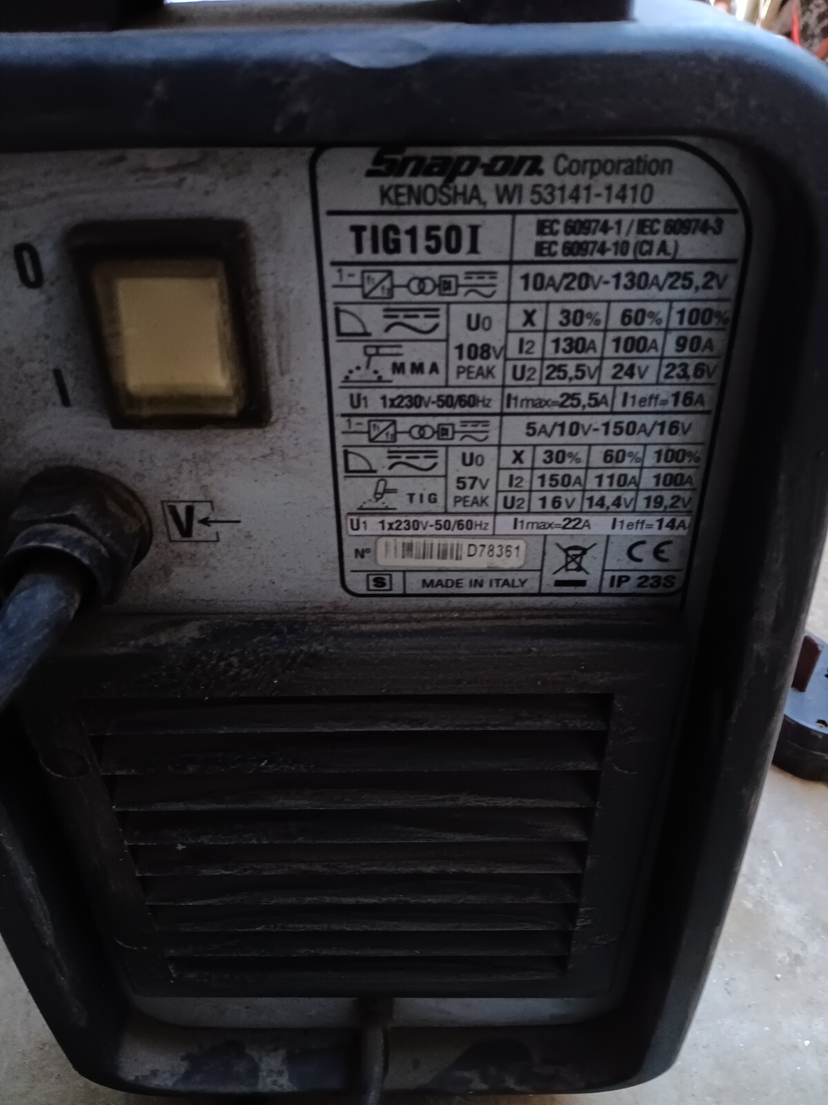 snap on tig welder ac/DC welder