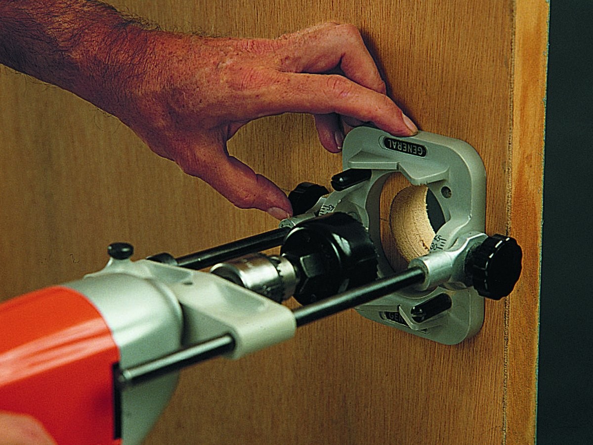 General Tools Precision Drill Guide for 3/8in or 1/2in Power Drills Portable Lig