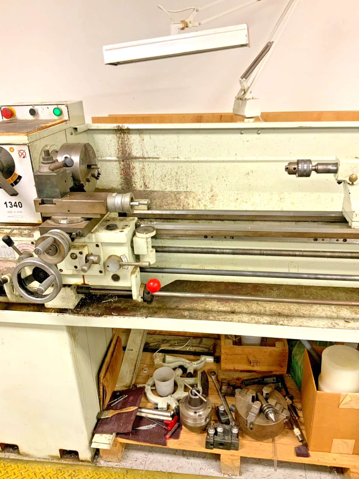 WT 1340 Lathe Machine 1PH 2HP 220V 13 X 40 Double Capacitation Induction Motor