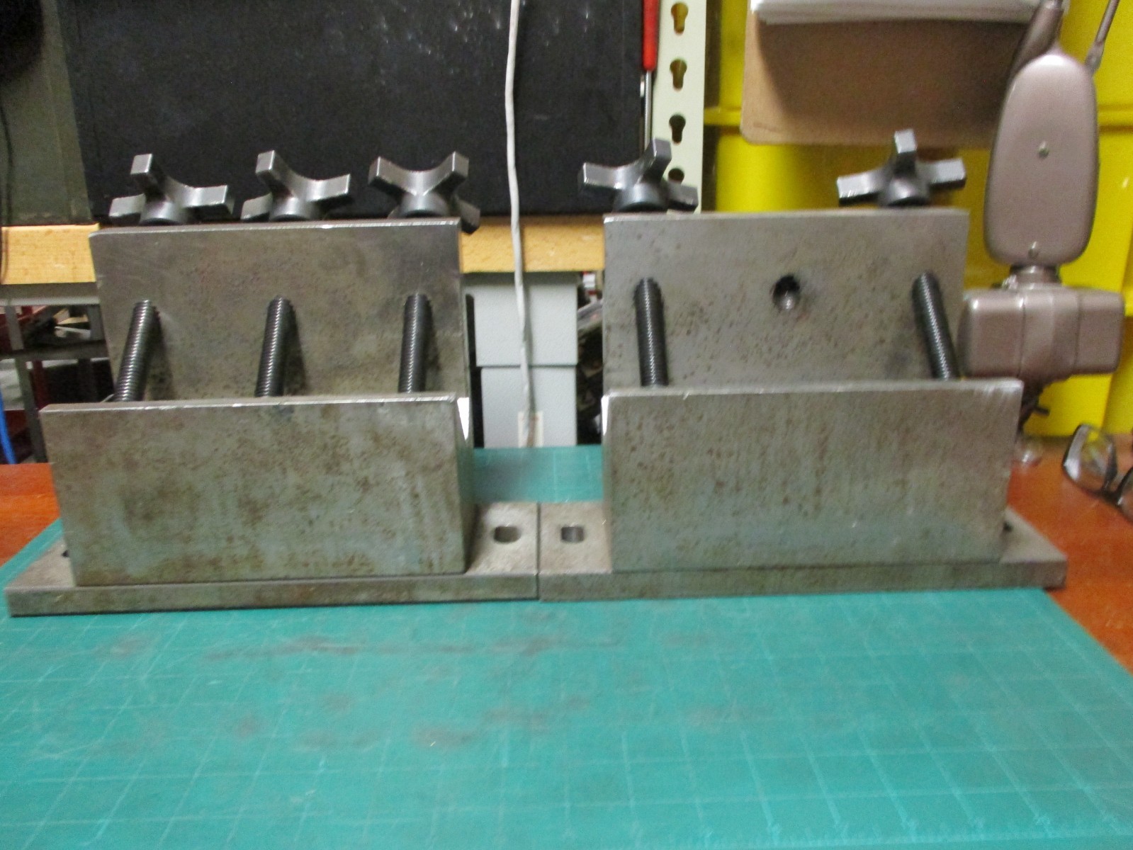 MACHINIST TOOLS * HEAVY DUTY V-BLOCKS * PAIR * SHOP MADE