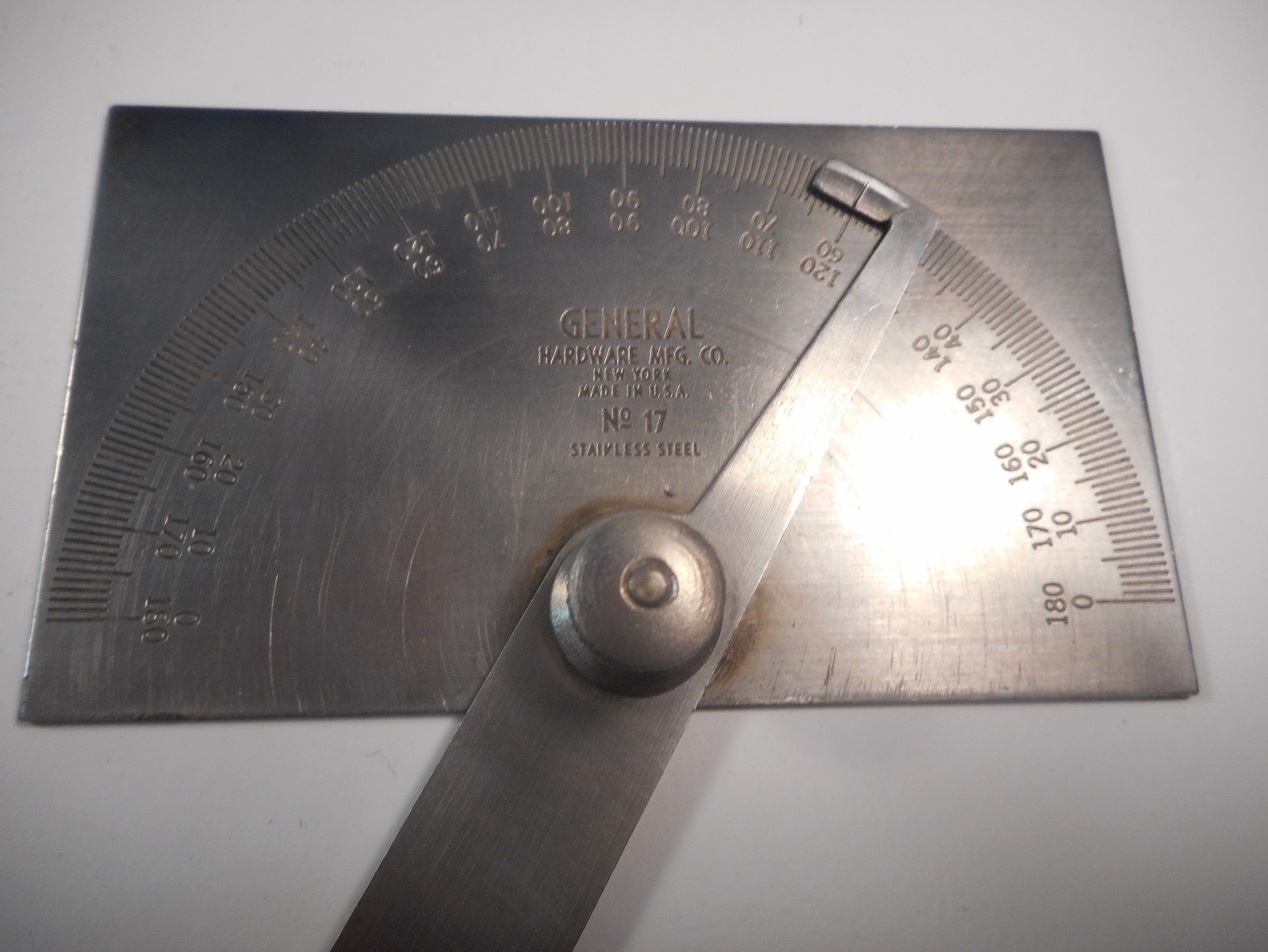 General No. 17 Protractor, 3 Piece Set