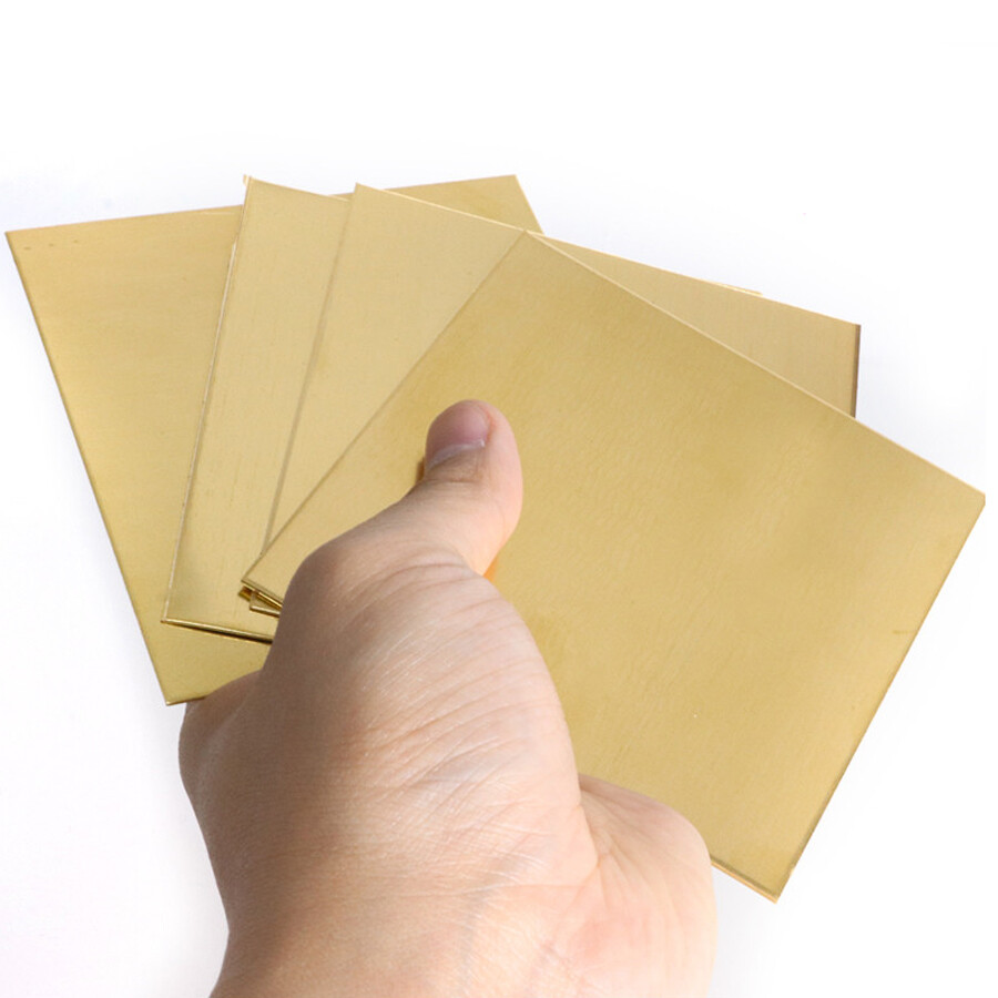 Thick 0.5-6mm H62 Brass Plate Sheet Brass Sheet Craft Metalworking DIY Many Size