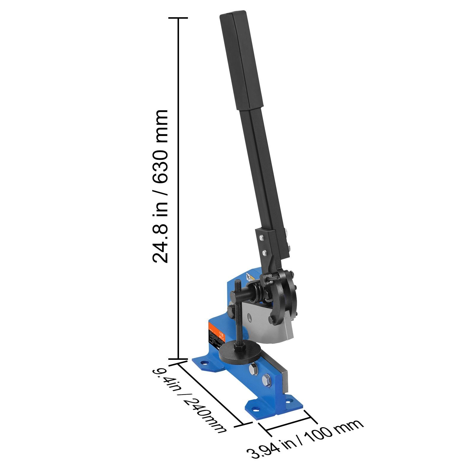 HS-5 Benchtop Metal Shear: Cuts 6mm Steel, 11mm Rod, T10 Blades