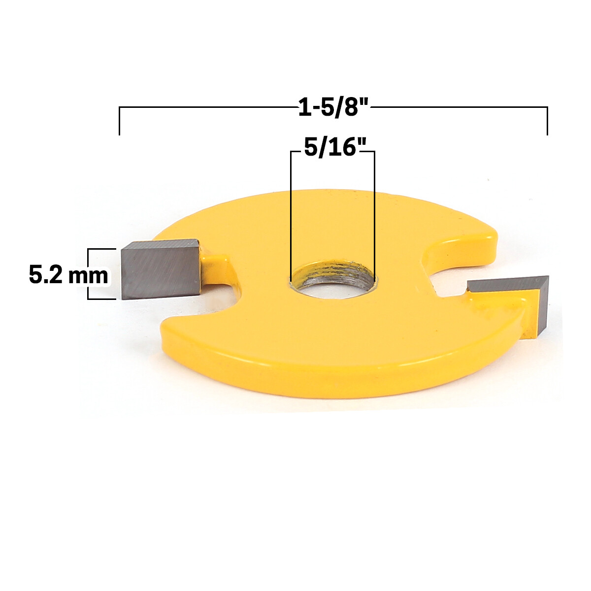 5.2mm Cutter for Rail and Stile Router Bit Plywood Conversion Kit – Yonico 12052