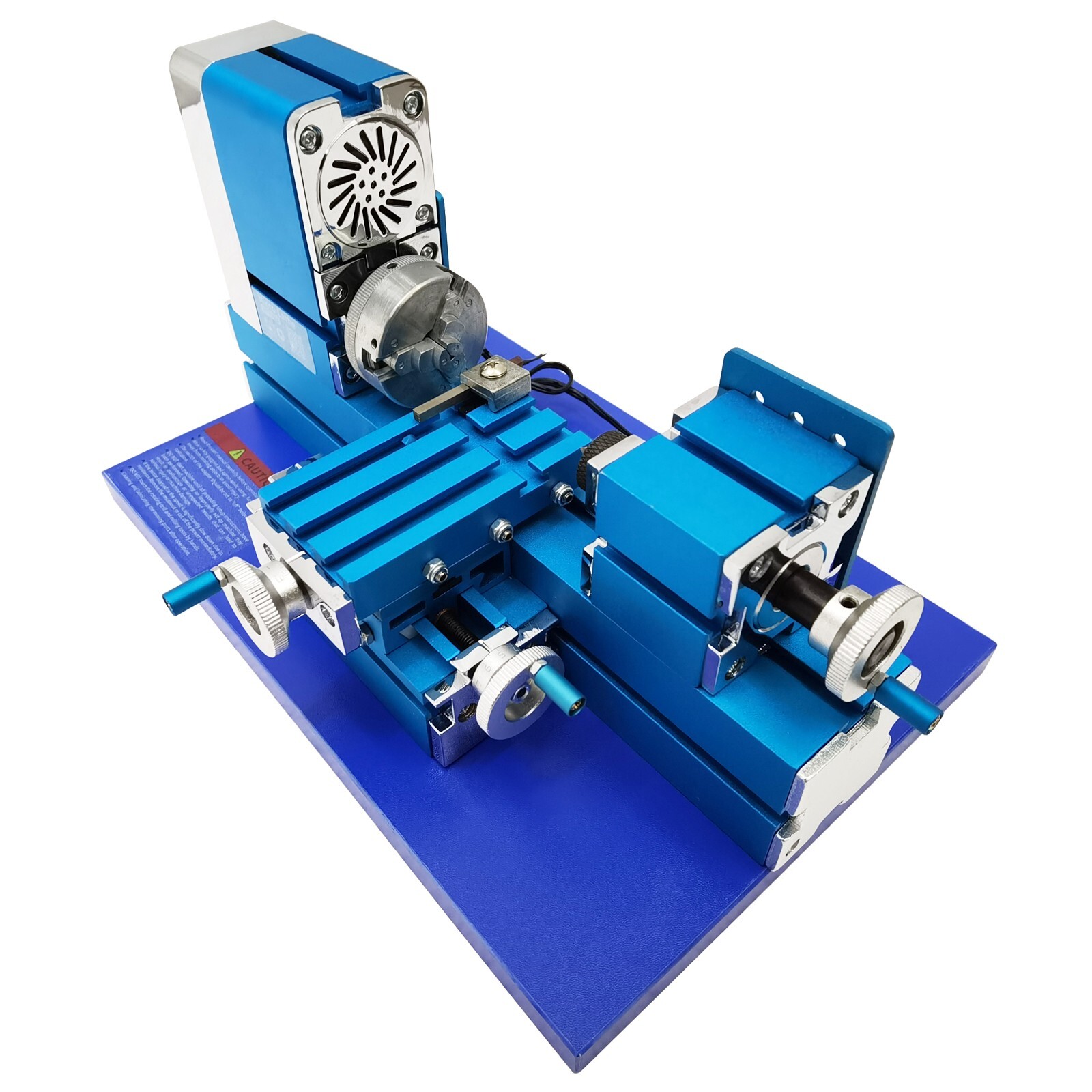 100-240V Mini Metal Lathe Machine for Woodwork,Soft Metals,Plexiglass,Plastic