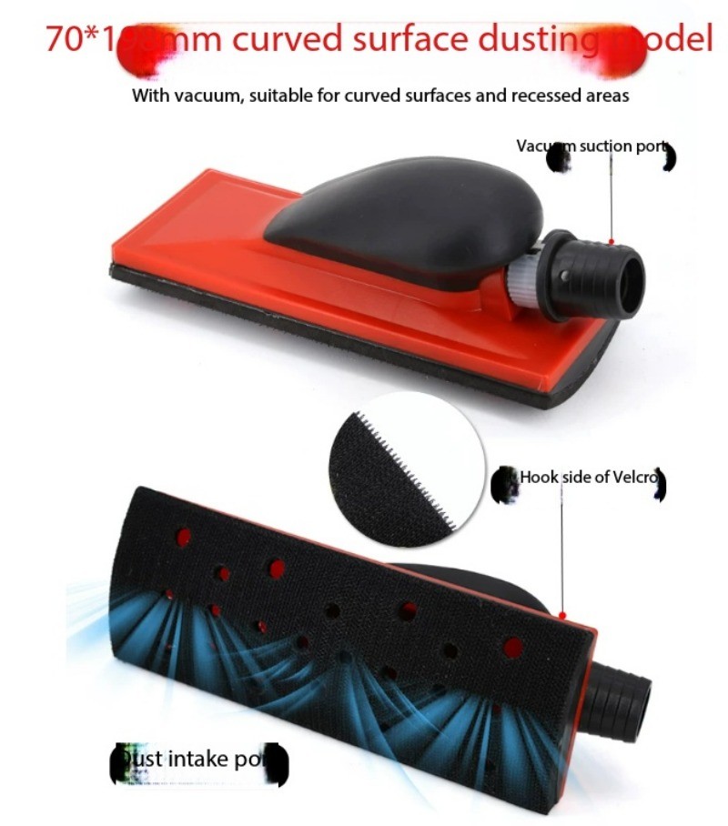 Rectangular Dry-grinding Hand-push Plate Automotive Putty Sanding Tool