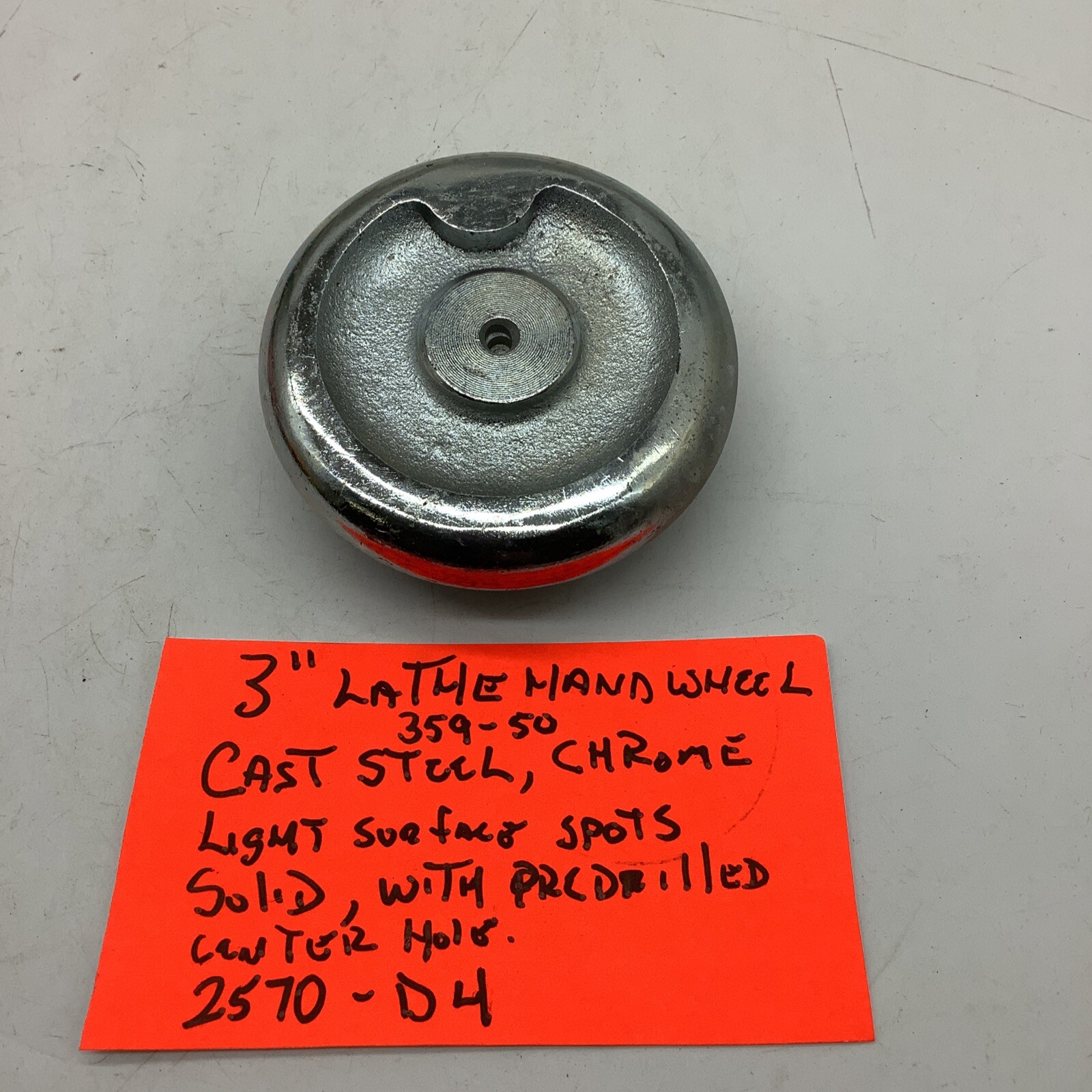 3” Lathe Hand Wheel, Chrome, ( One In Lot) 2570-D4