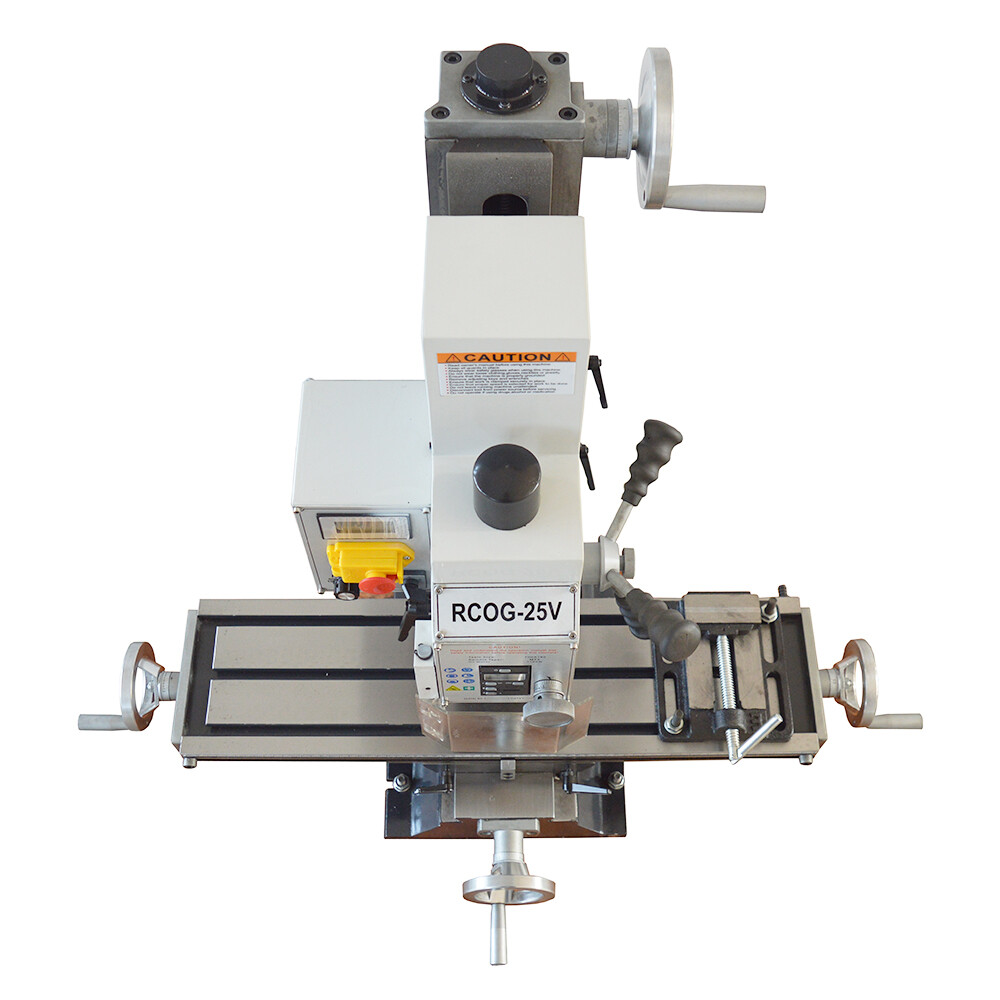 110V RCOG25V Precision Mill/Drill Bench Top Mill and Drilling Machine R8 Spindle
