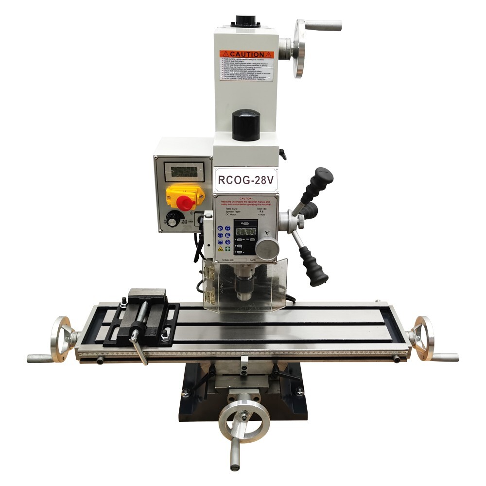 110V Micro Drilling & Milling Machine Horizontal All-in-one Lathe RCOG-28V Model