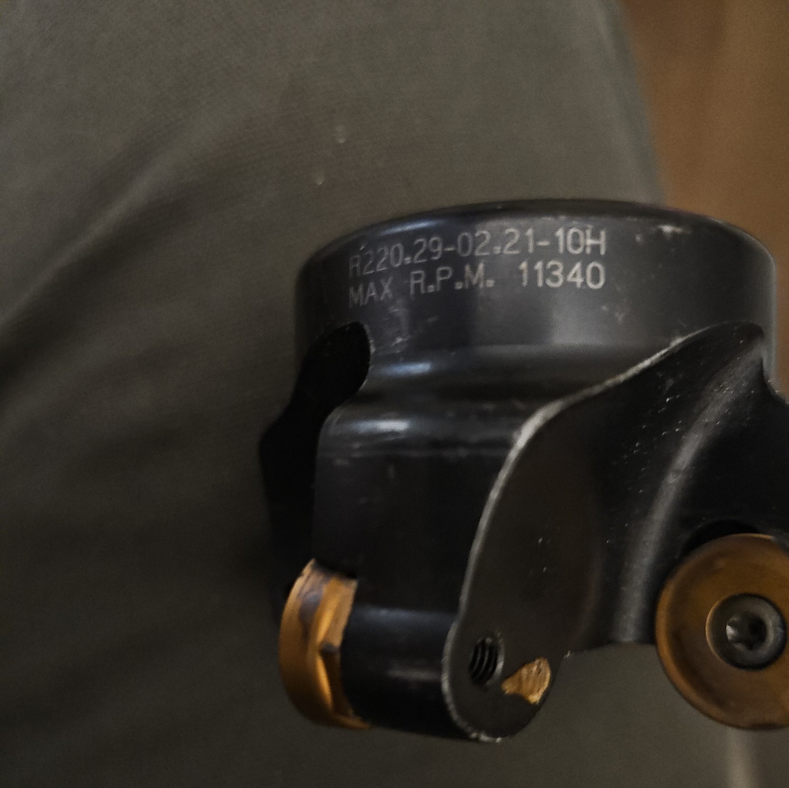 Carboloy R220.29-02.21-10H Facemill, max RPM 11340