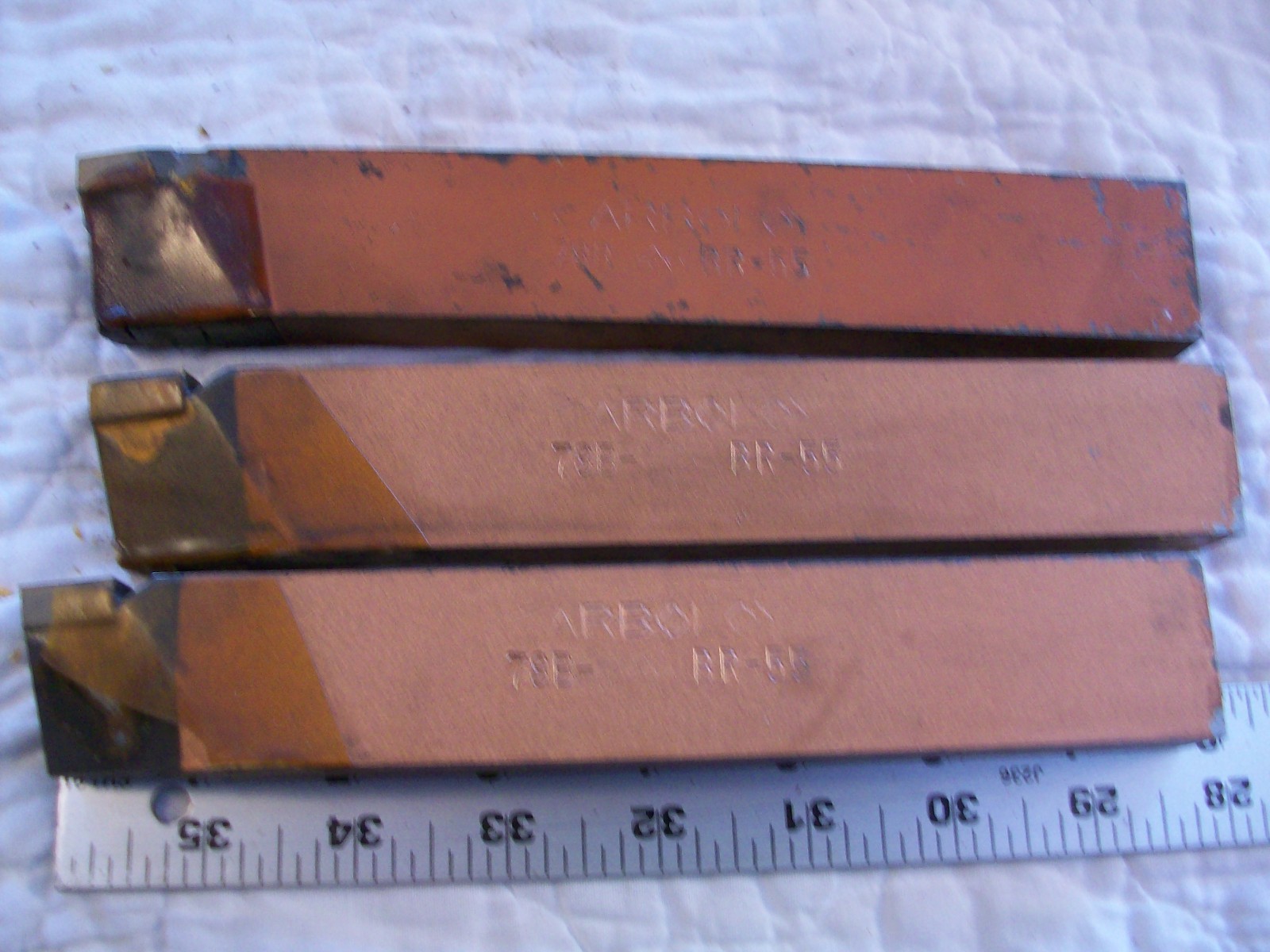 3 NOS Carboloy 78B BR 55 Carbide Tipped Cutting Tools Lathe 8″ X 5/8″ X 1 1/4″