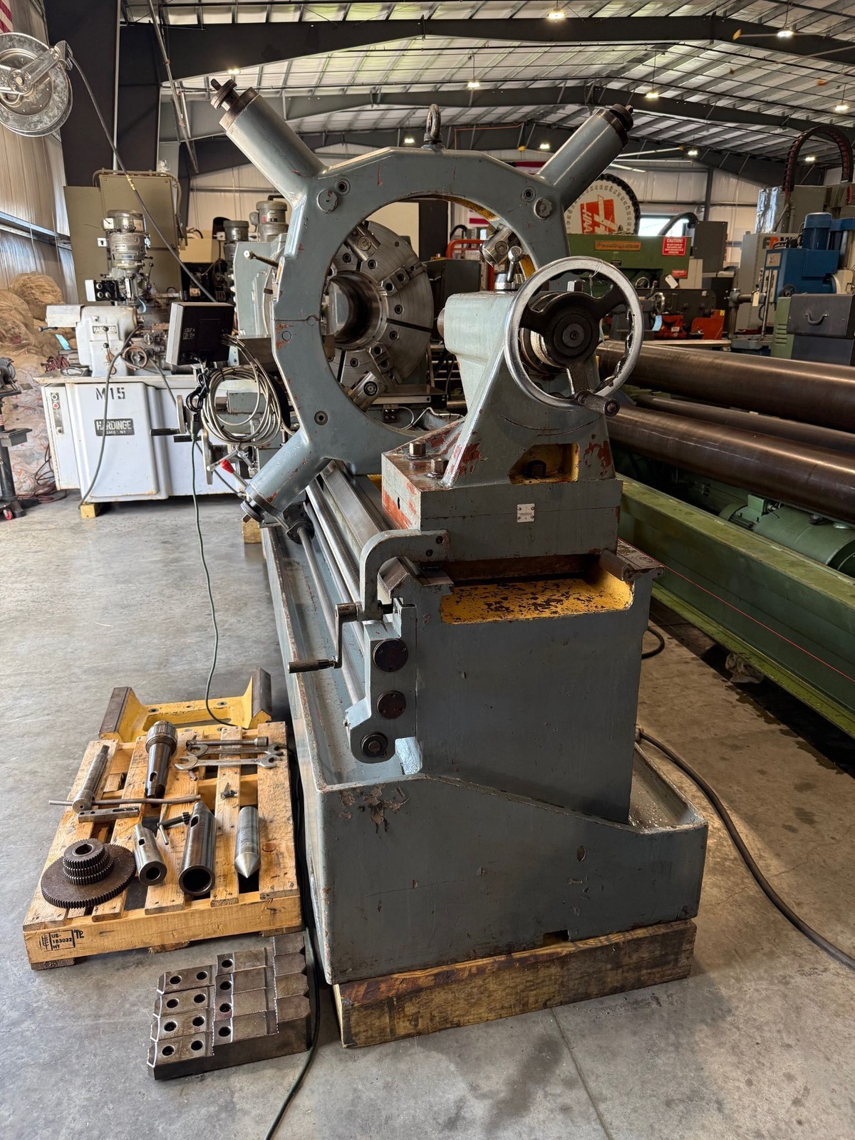 GEMINIS Republic Lagun GE-870 34”/43” x 80”cc Hollow Spindle Lathe #7631