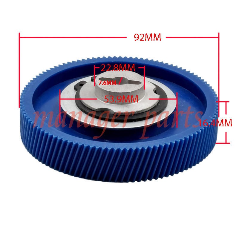 Milling Machine Part 92mm Gear & Hub For ALSGS AL-310S Servo Power Feed Model