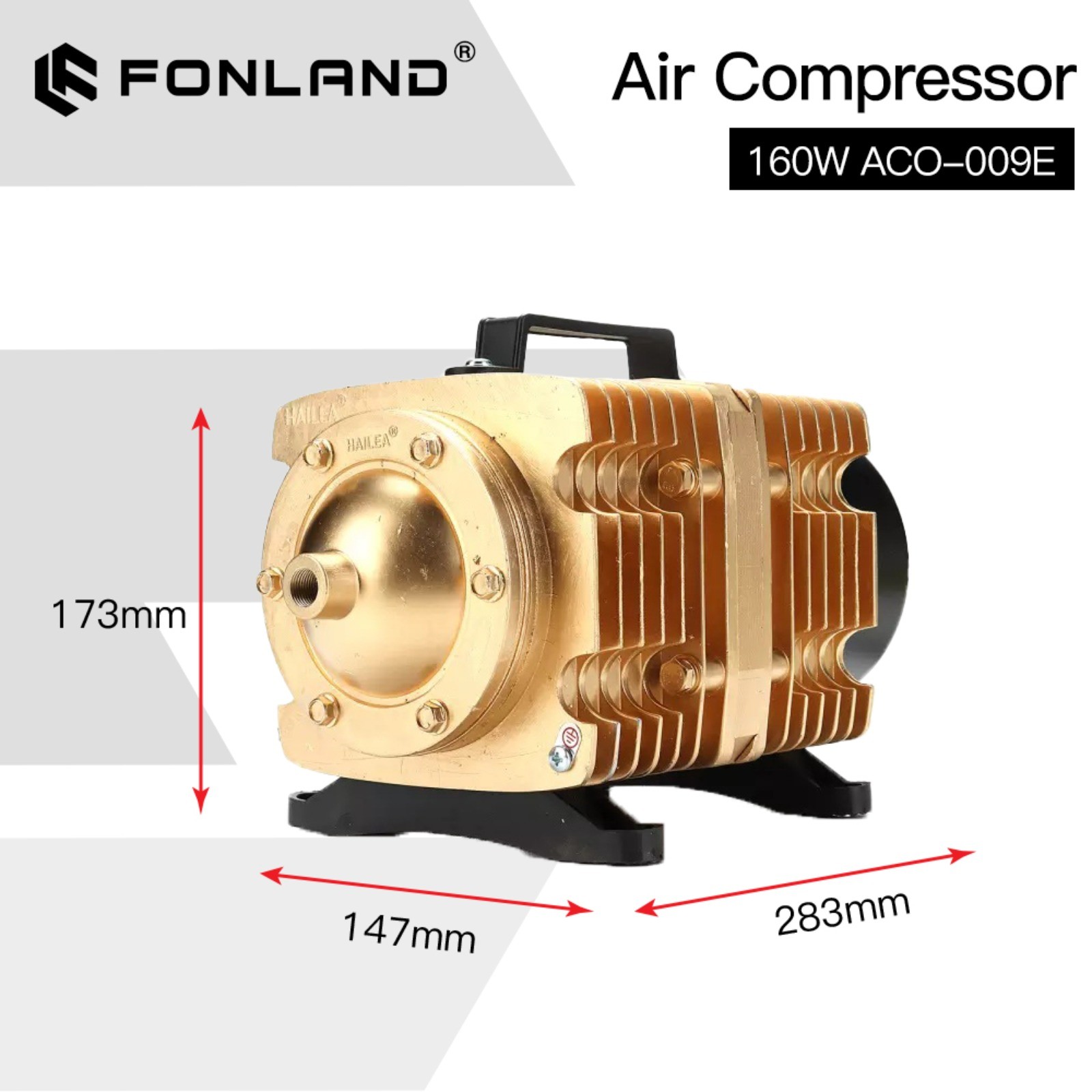 160W 220V/50HZ ACO-009E Air Compressor for CO2 Laser Engraving Cutting Machine