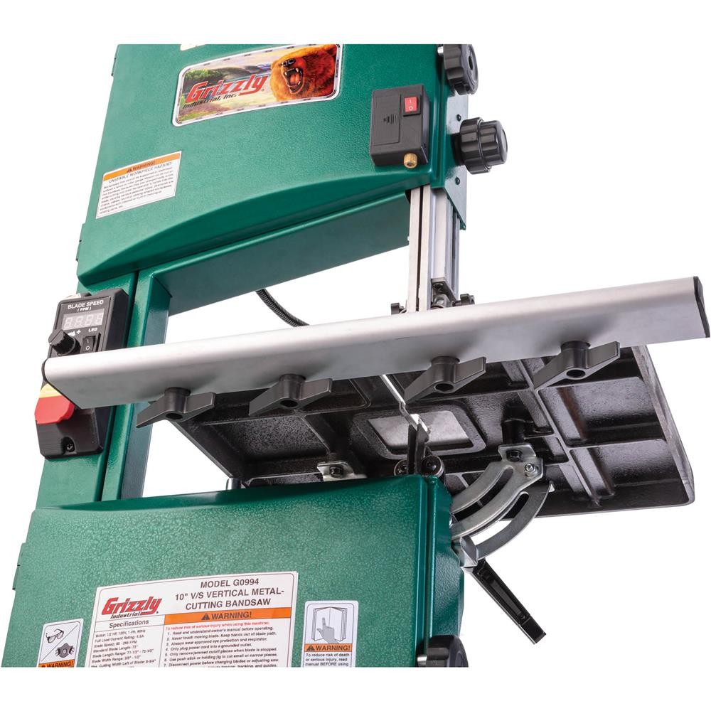 G0994 10″ Variable-Speed Vertical Metal-Cutting Bandsaw
