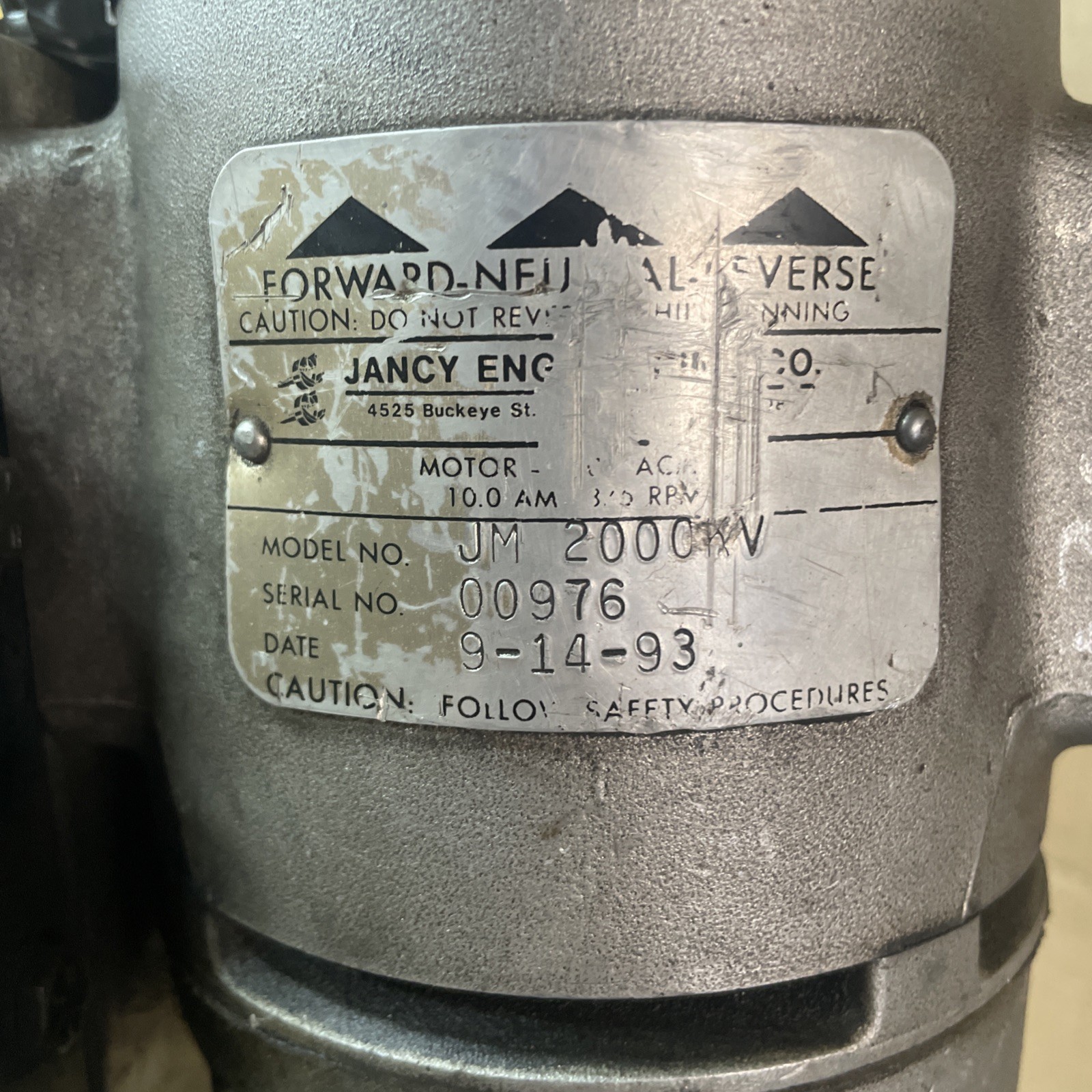 Jancy Slugger Magnetic Base Drill JM2000 With 3/4” Jacobs Chuck Demag Mode