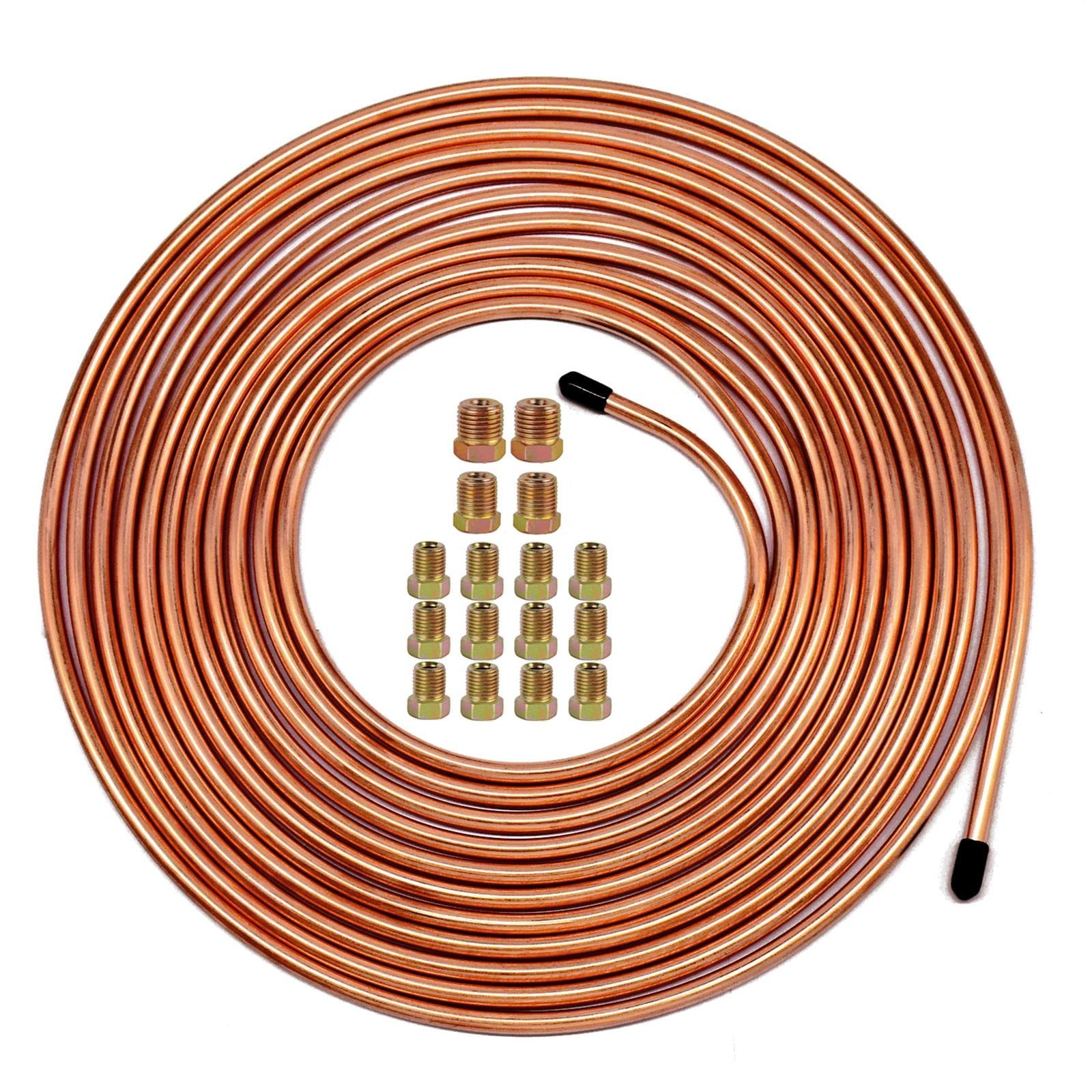 MuHize 1/4 Brake Line – Upgraded 25 Ft. Brake Line Kit(2026 New), 1/4 Flexible C