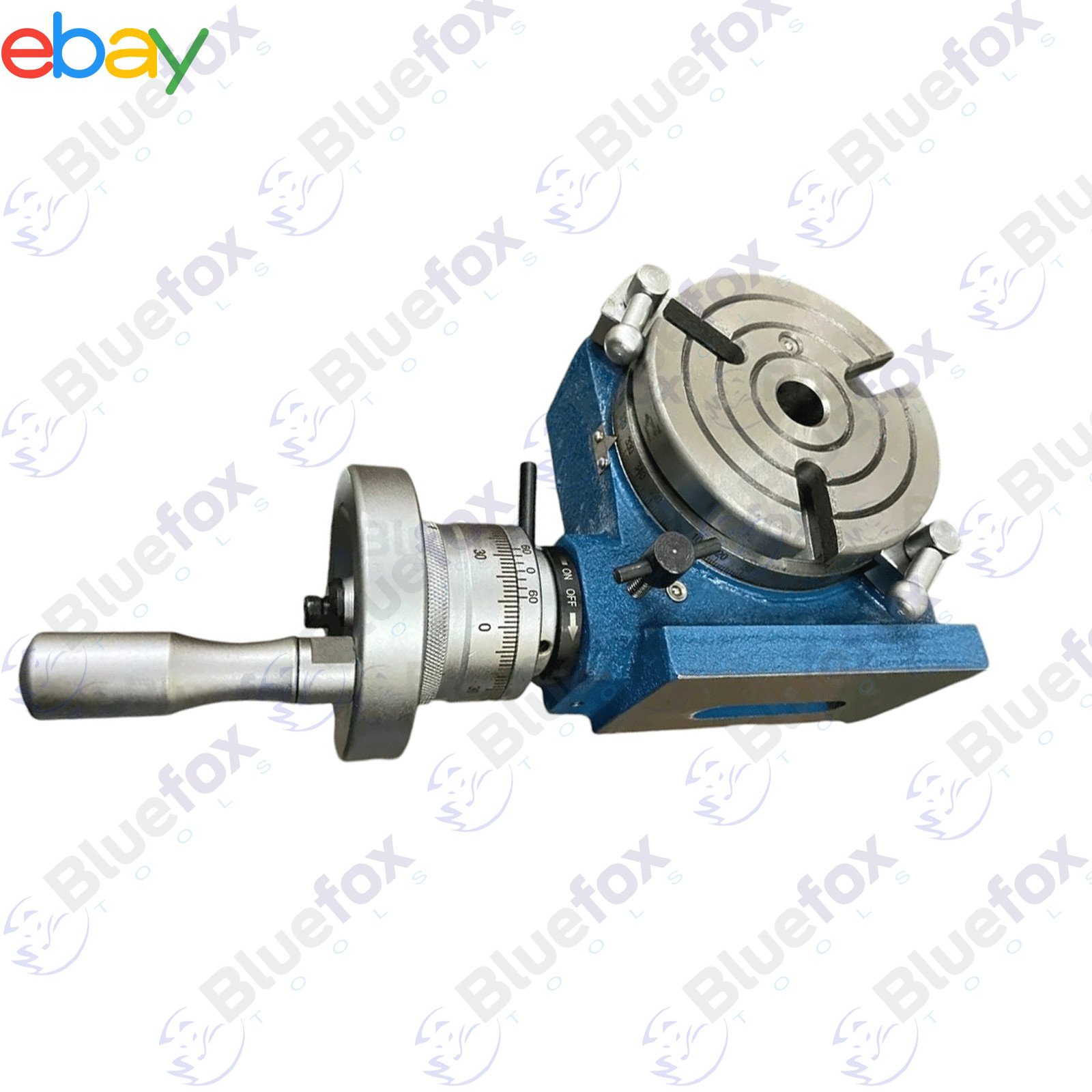 4″ 110mm HV4 Horizontal Vertical Rotary Table with M8 Clamp Kit for Milling