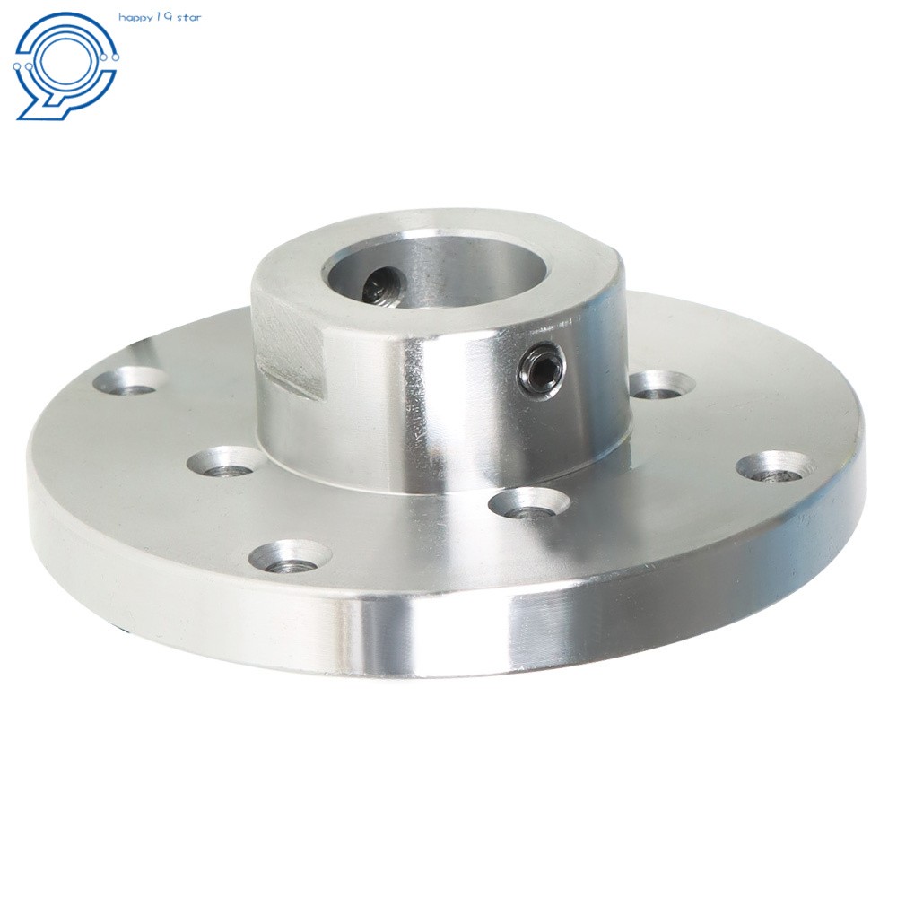 1Inch x 8tpi Threaded With Set Screws & 4 Inch Steel Wood Lathe Face Plate