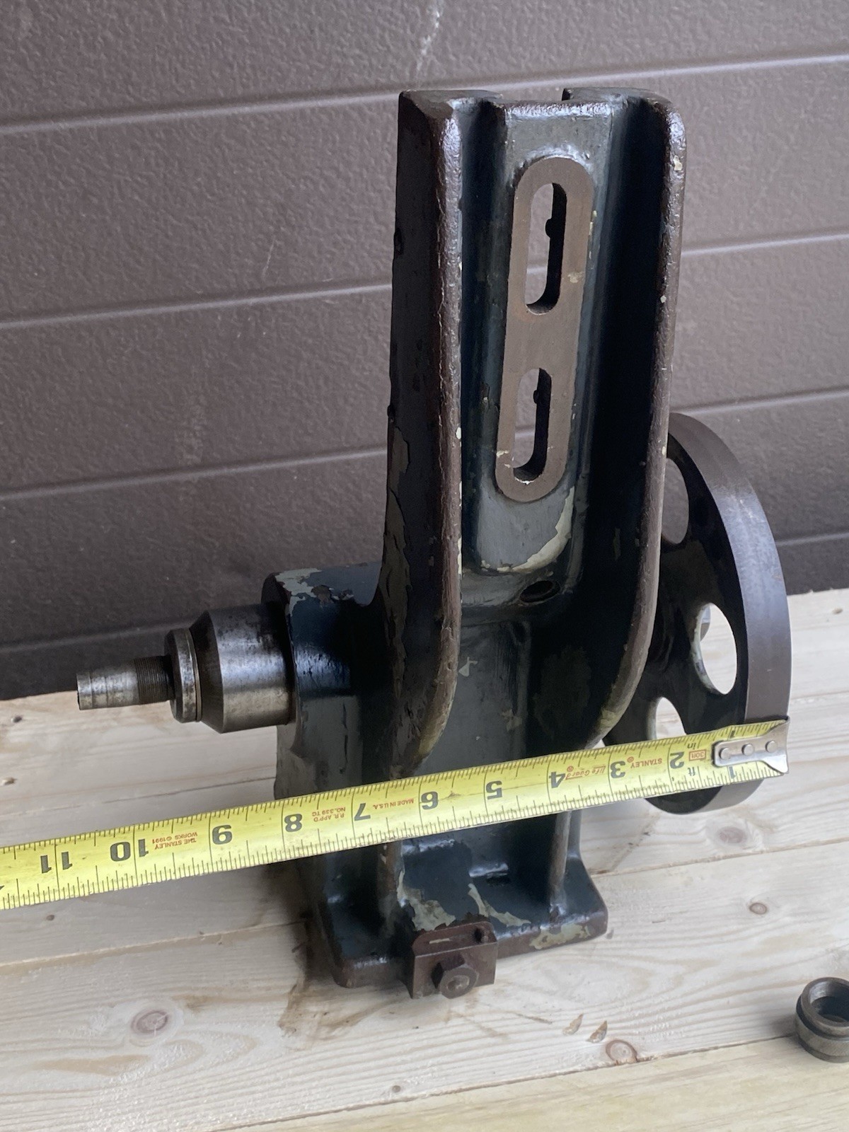 Vintage Lathe Milling attachment Part Grinding Polishing Arbor Flat Belt Spindle