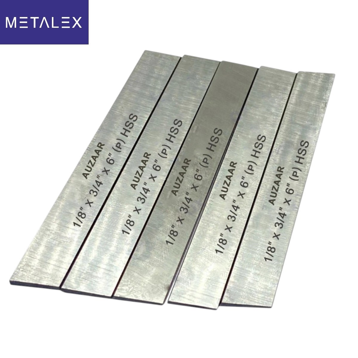 Lathe Cut Off Parting Tool Blade 5 Piece Set 1/8″ x 3/4″ x 6″ Inch HSS M2 GRADE