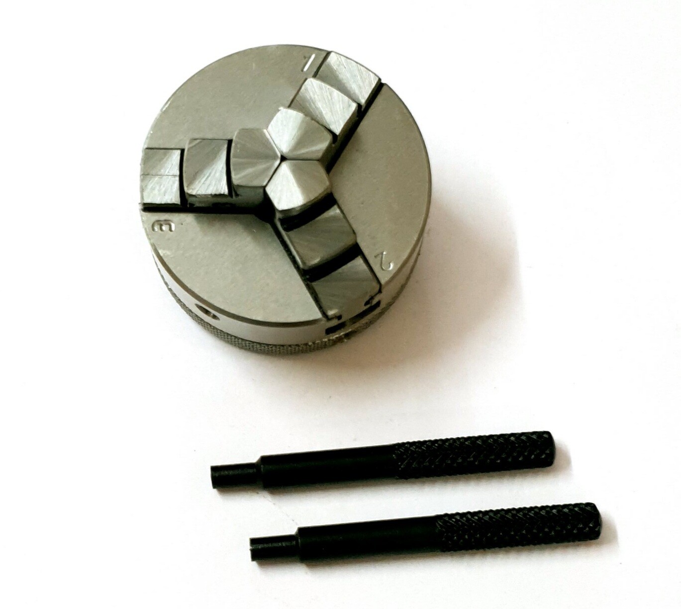 Mini Lathe Chuck 50mm – 3 Jaw Self Centering 12 x 1mm UNIMAT THREAD