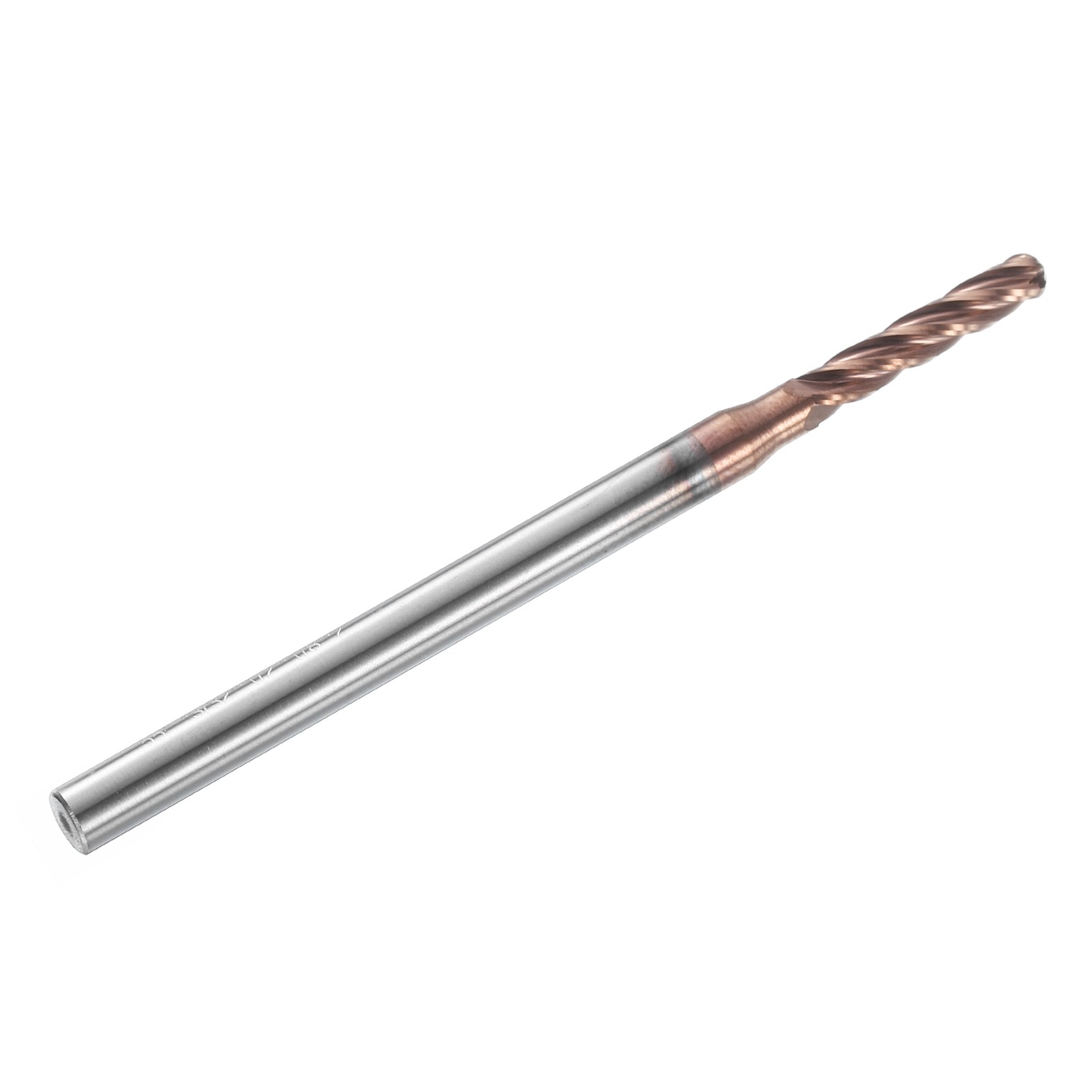 4 Flute Ball Nose End Mill 1/2″ Cutting Length TIN Coated for Carving Engraving