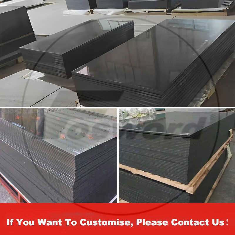 Black POM Sheet Engineering Plastic Polyformaldehyde Plate Thickess 2mm -50mm