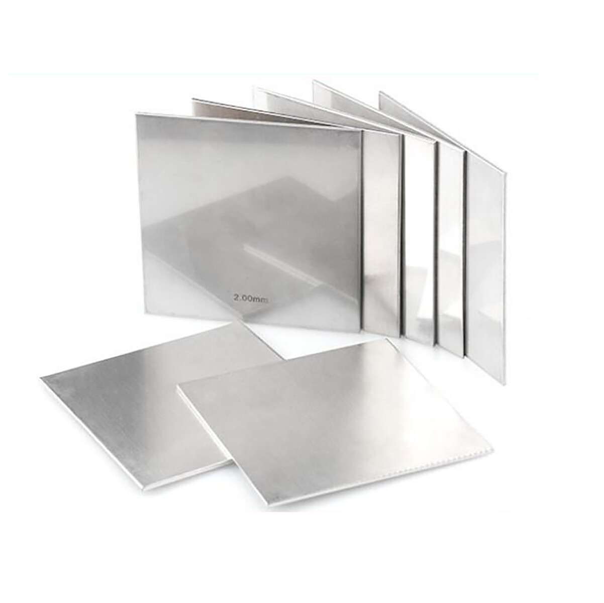 A2 304 Stainless Steel Square Sheet Plate Panel Boad 100x100mm,Thick 0.01~2.5mm