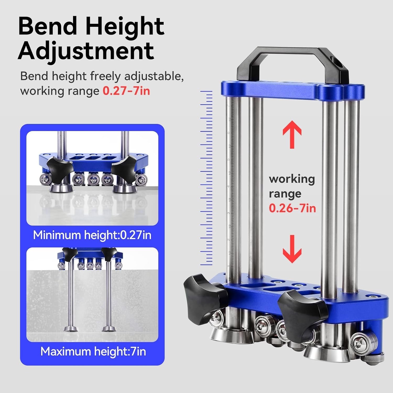 Versatile 2 Station Metal Bender with Accurate Depth Gauge – Lightweight Design