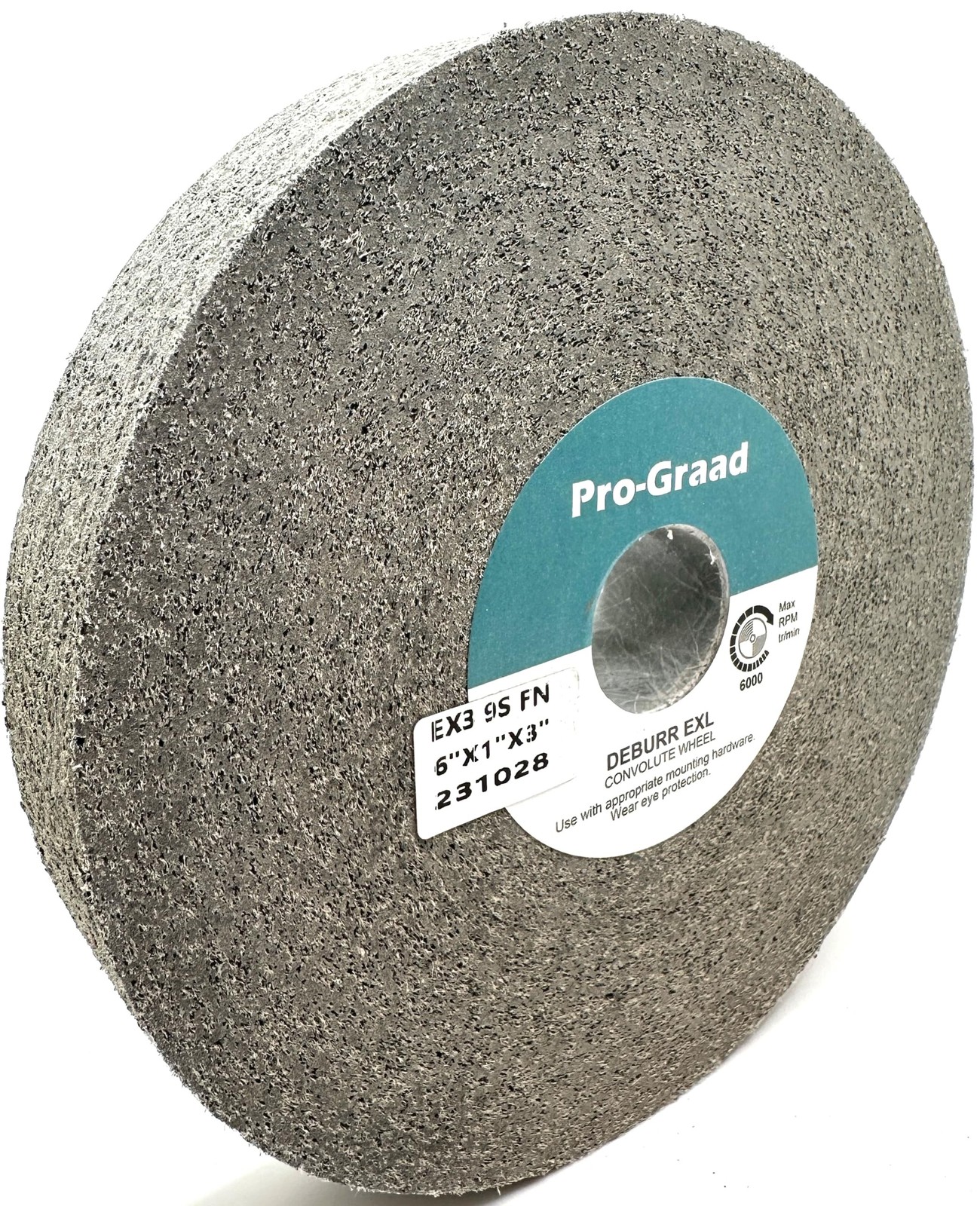 EX3 Deburring Wheel – 6” x 1” x 1” 9S Fine – Silicon Carbide – Deburr Metal, …