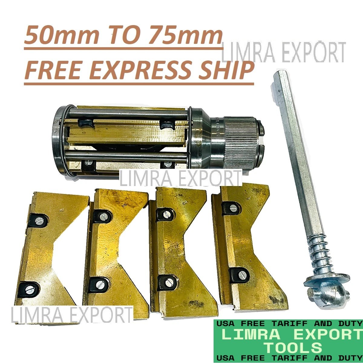 New Cylinder Engine Hone Kit 50 TO 75 MM Honing Machine + 4 Set Of Stones