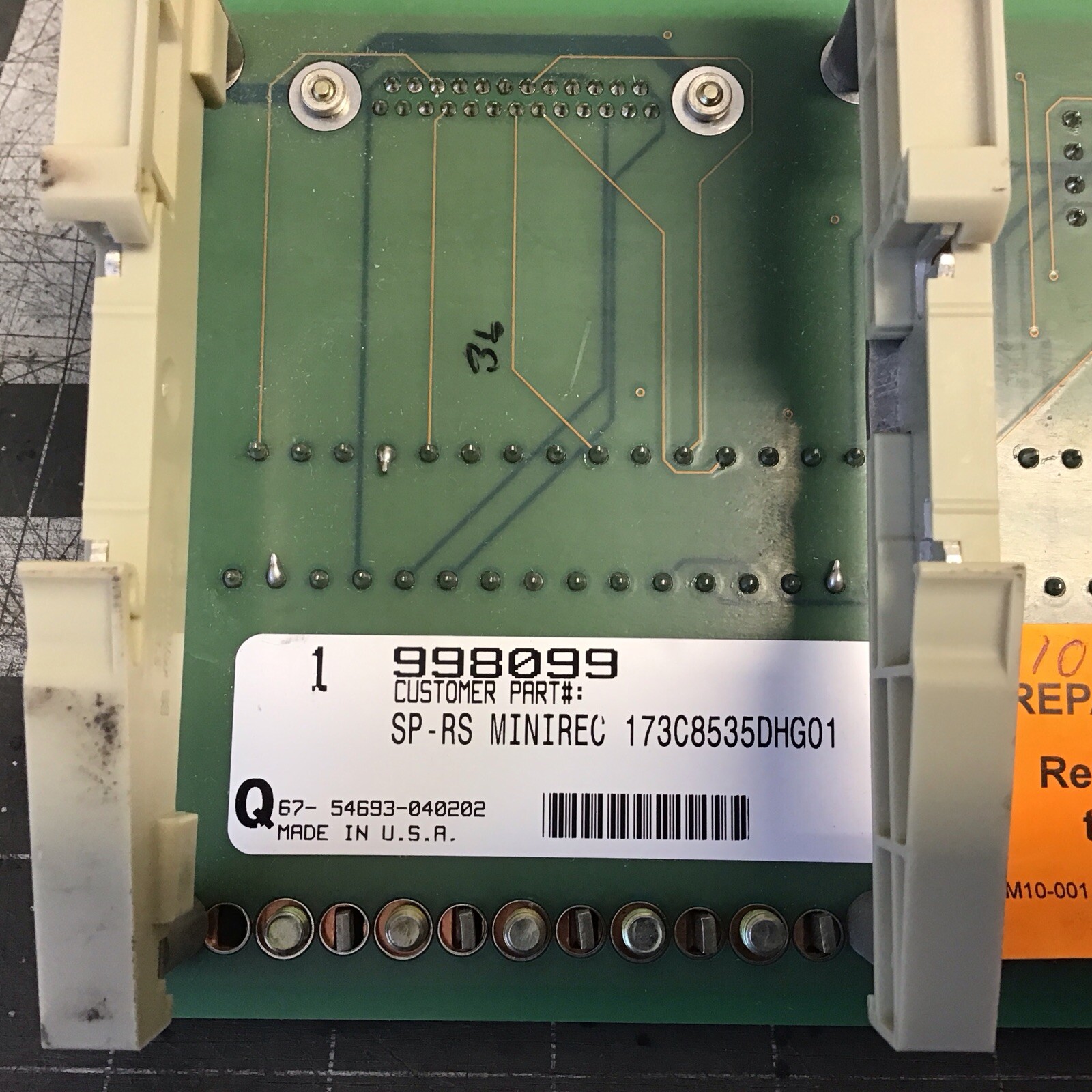 GE SP-RS Minirec 173C8535DHG01 /IS200ATBAG1BAA1 Board (LMP31U)