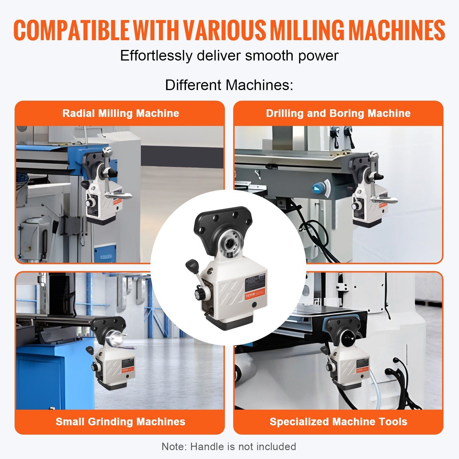 X-Axis Power Table Feed 150in-lb 0-200RPM 120V Milling