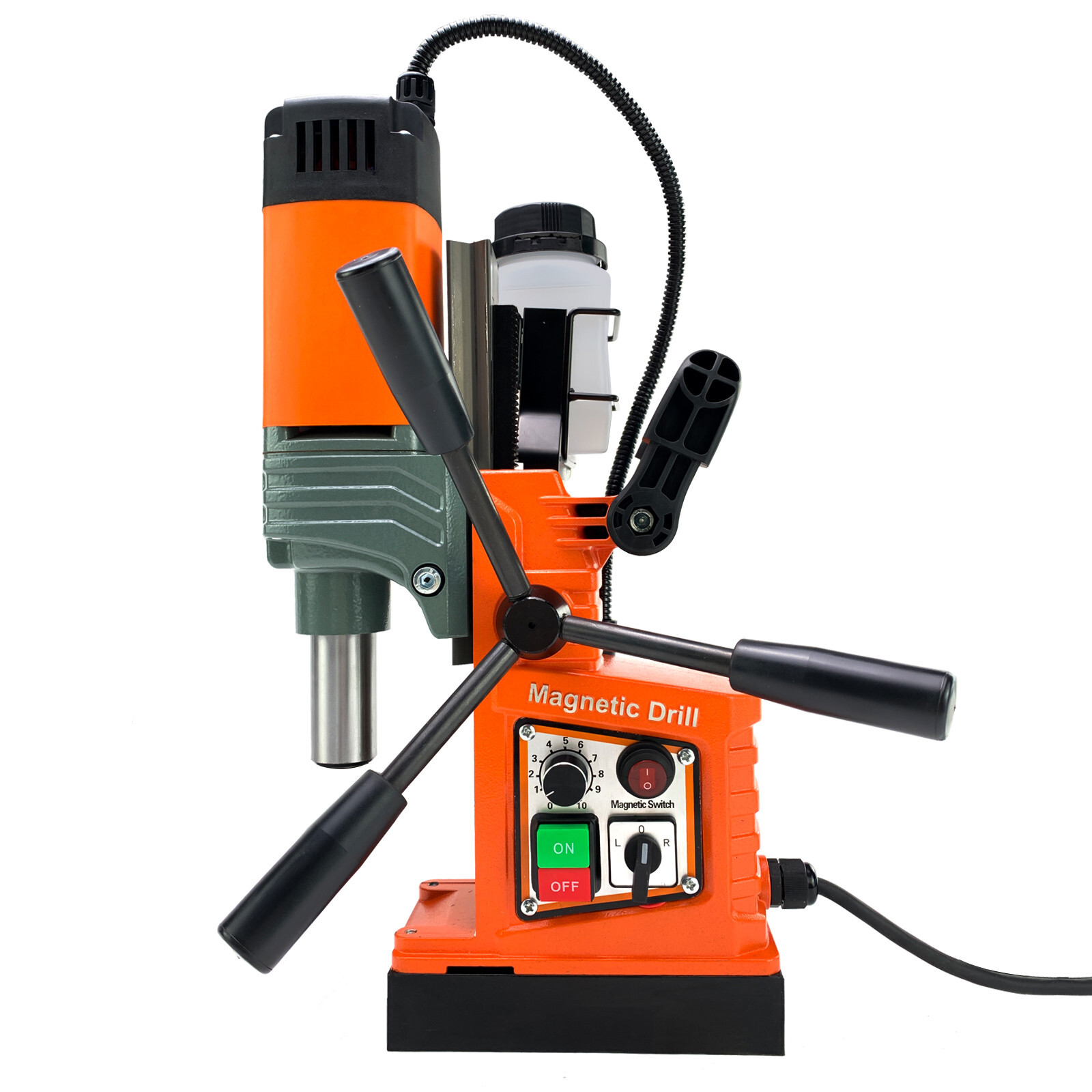 Magnetic Drill Press 1400W 13000N Mag Drill Press 810RPM 1.6″ Drilling 6HSS Bits