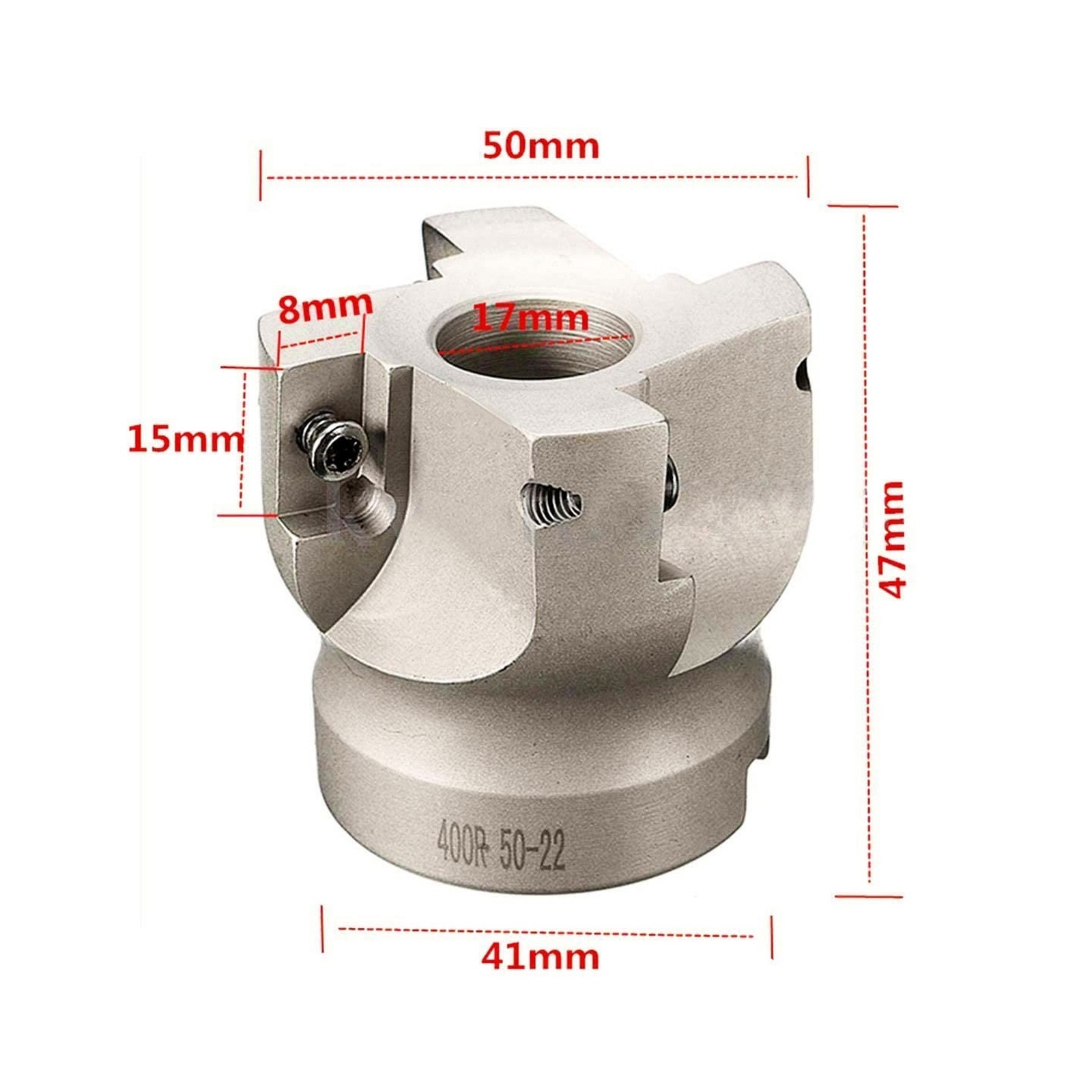 GBJ Face milling Holder 50mm/1.96″ 50-22-4T CNC Face Mill End Milling Shell C…