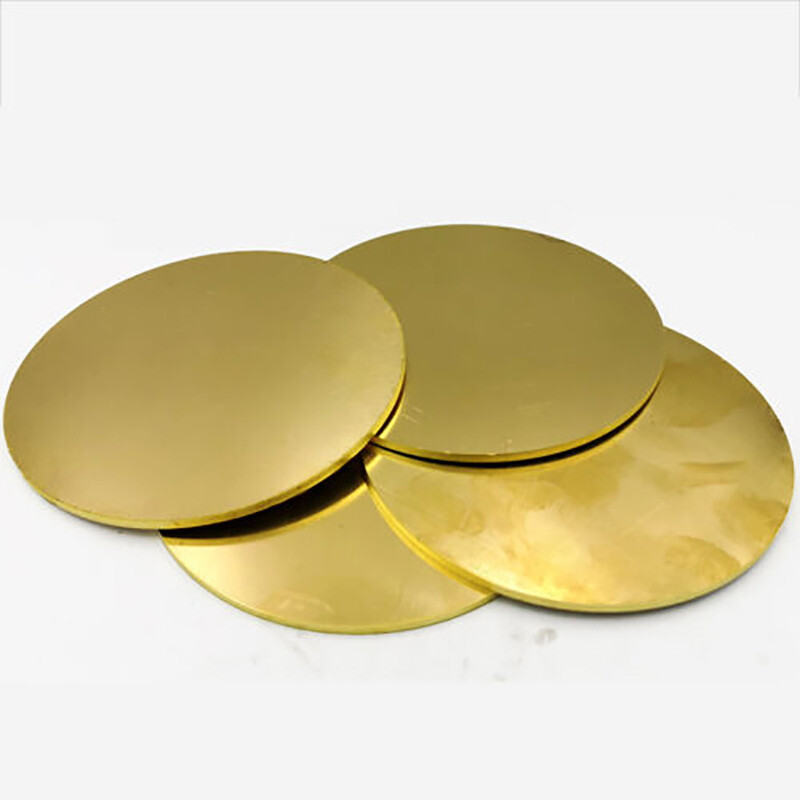 H62 Solid Brass Discs Blanks Metal Round Sheets OD 50mm-200mm Thick 0.8mm – 3mm