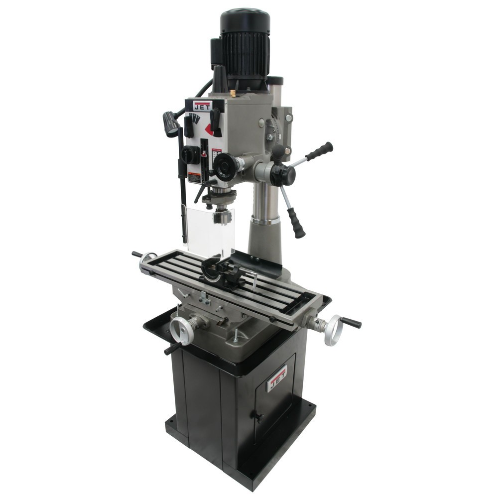 JET 351140 Heavy-Duty JMD-40GH Geared Head Mill Drill with Newall DP700 New