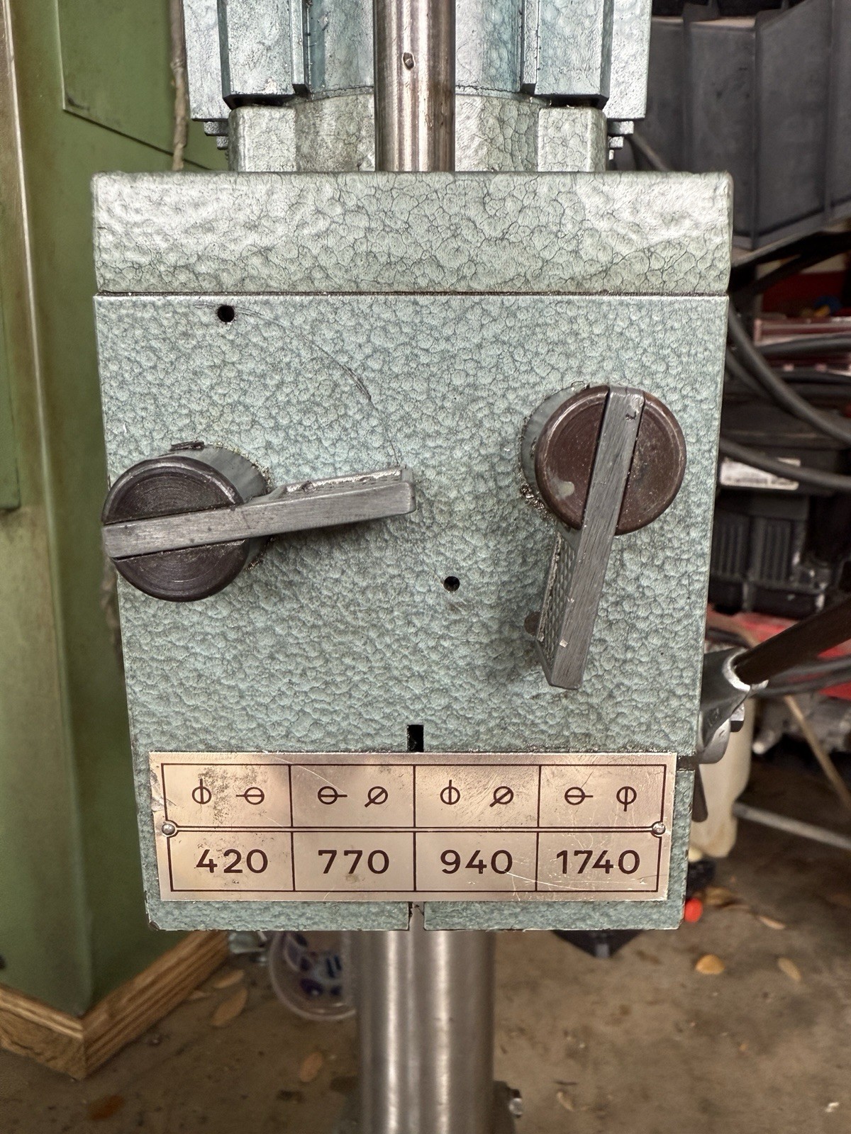 Emco Maximat V10-P 6-Speed Geared Milling Head 110V MT2 Complete Column Bracket
